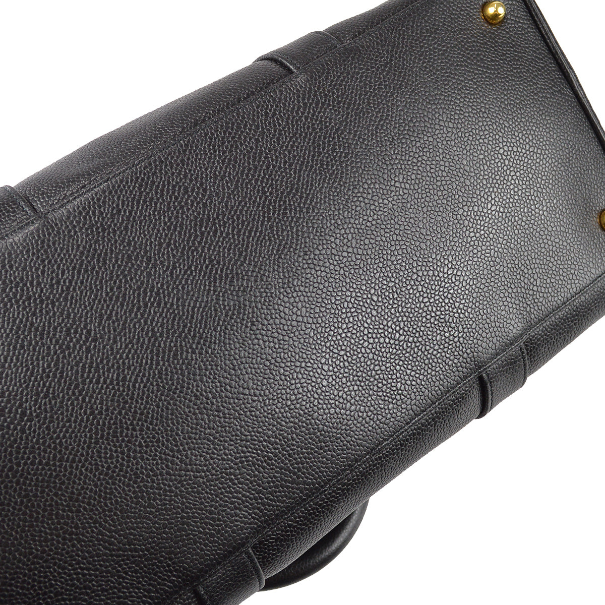 Chanel 2way Duffle Shoulder Handbag Black Caviar