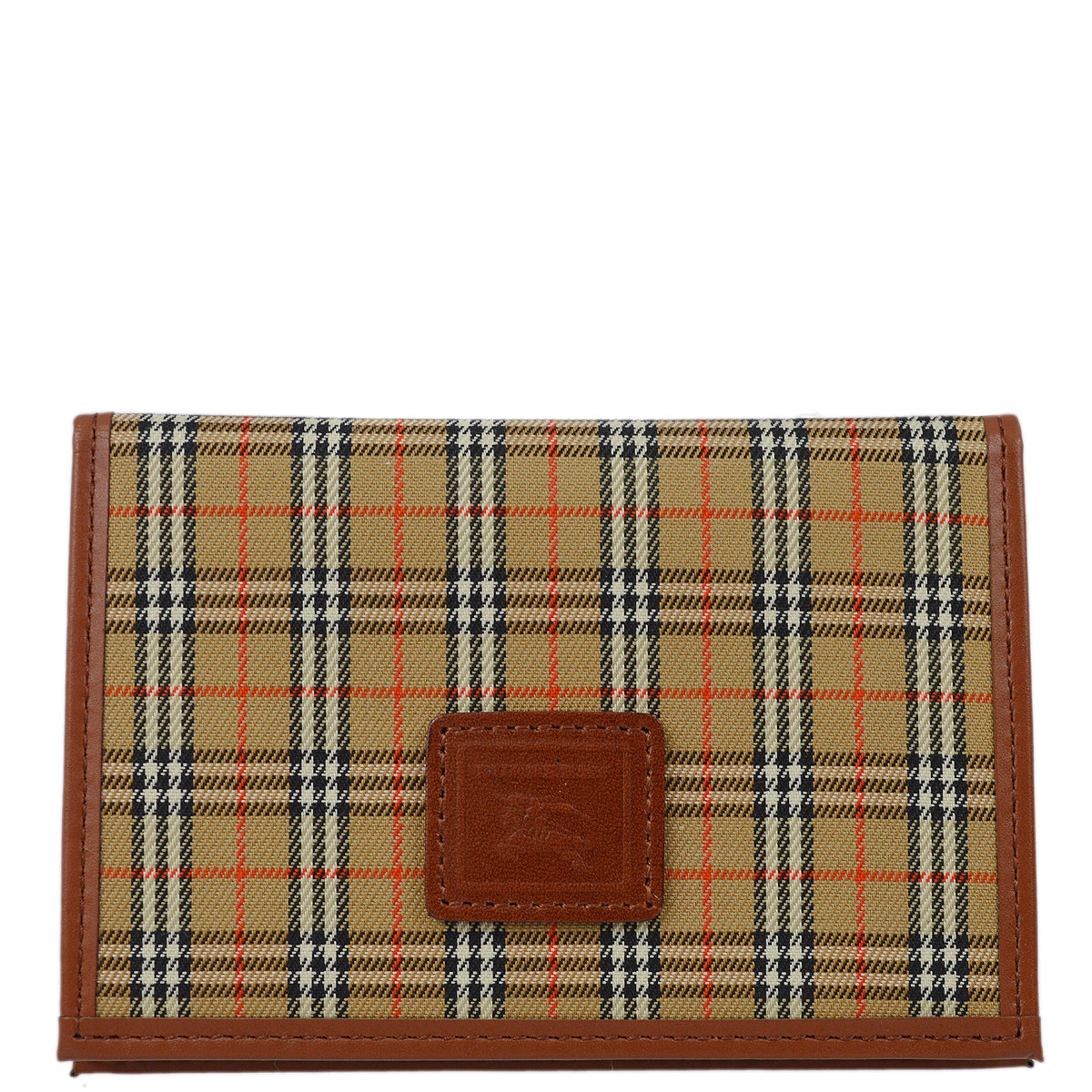 Burberry Beige House Check Card Holder Wallet