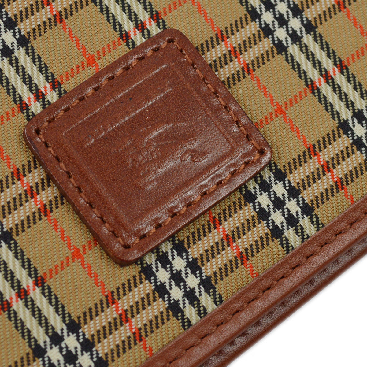 Burberry Beige House Check Card Holder Wallet