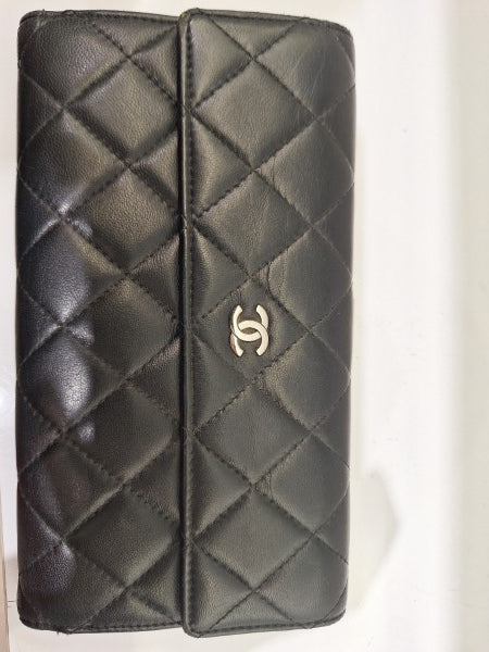 Chanel Black CC Flap Wallet
