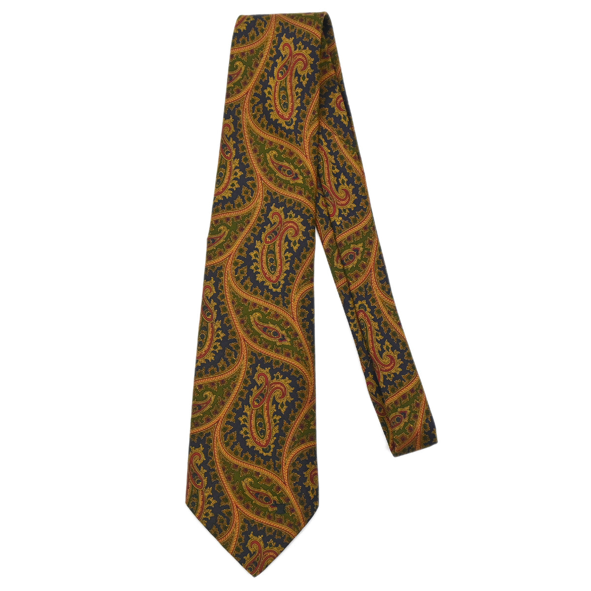 Celine Brown Black Silk Neck Tie Small New