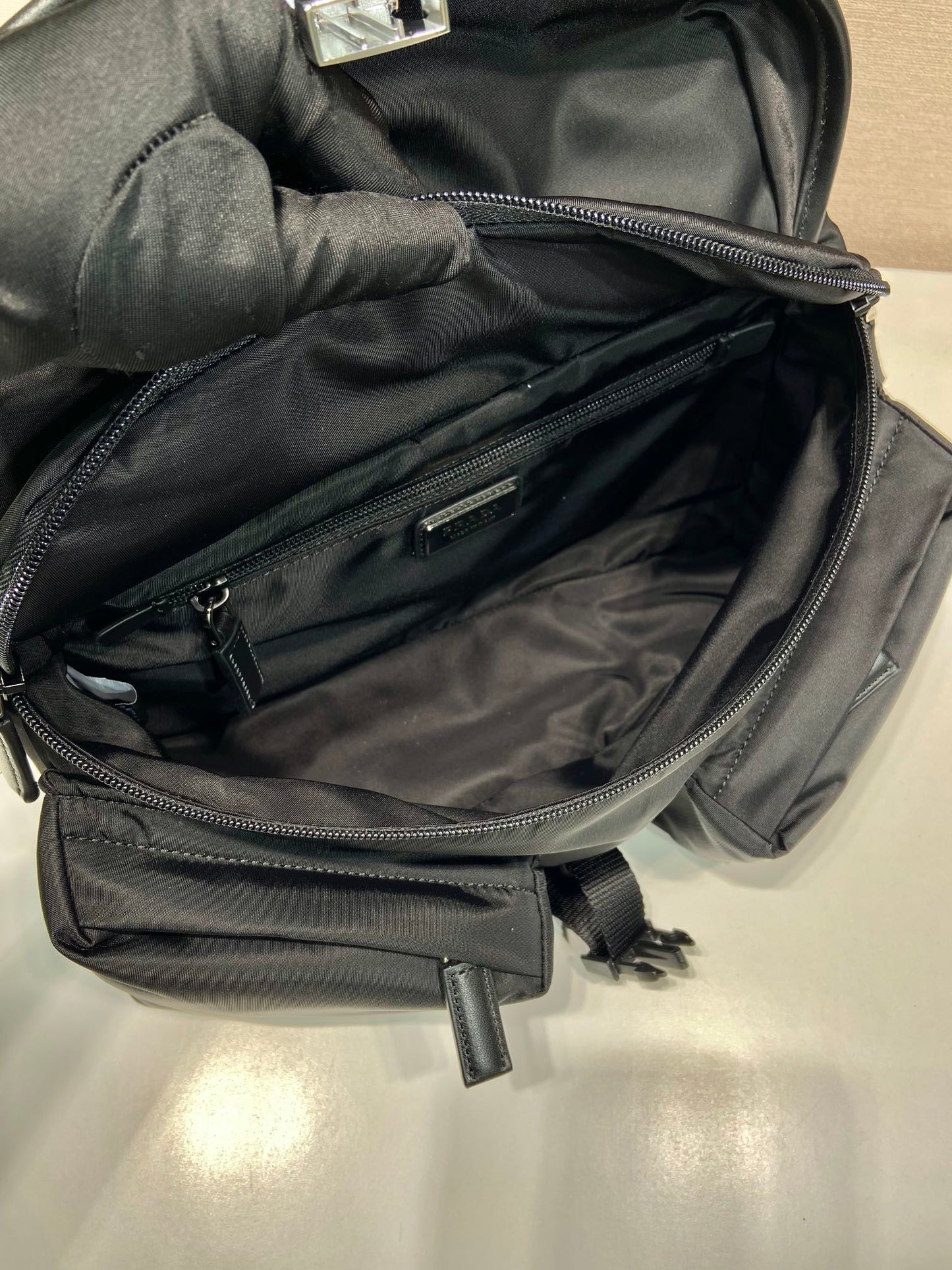 PRADA BELT BAG 27 IN BLACK RE-NYLON