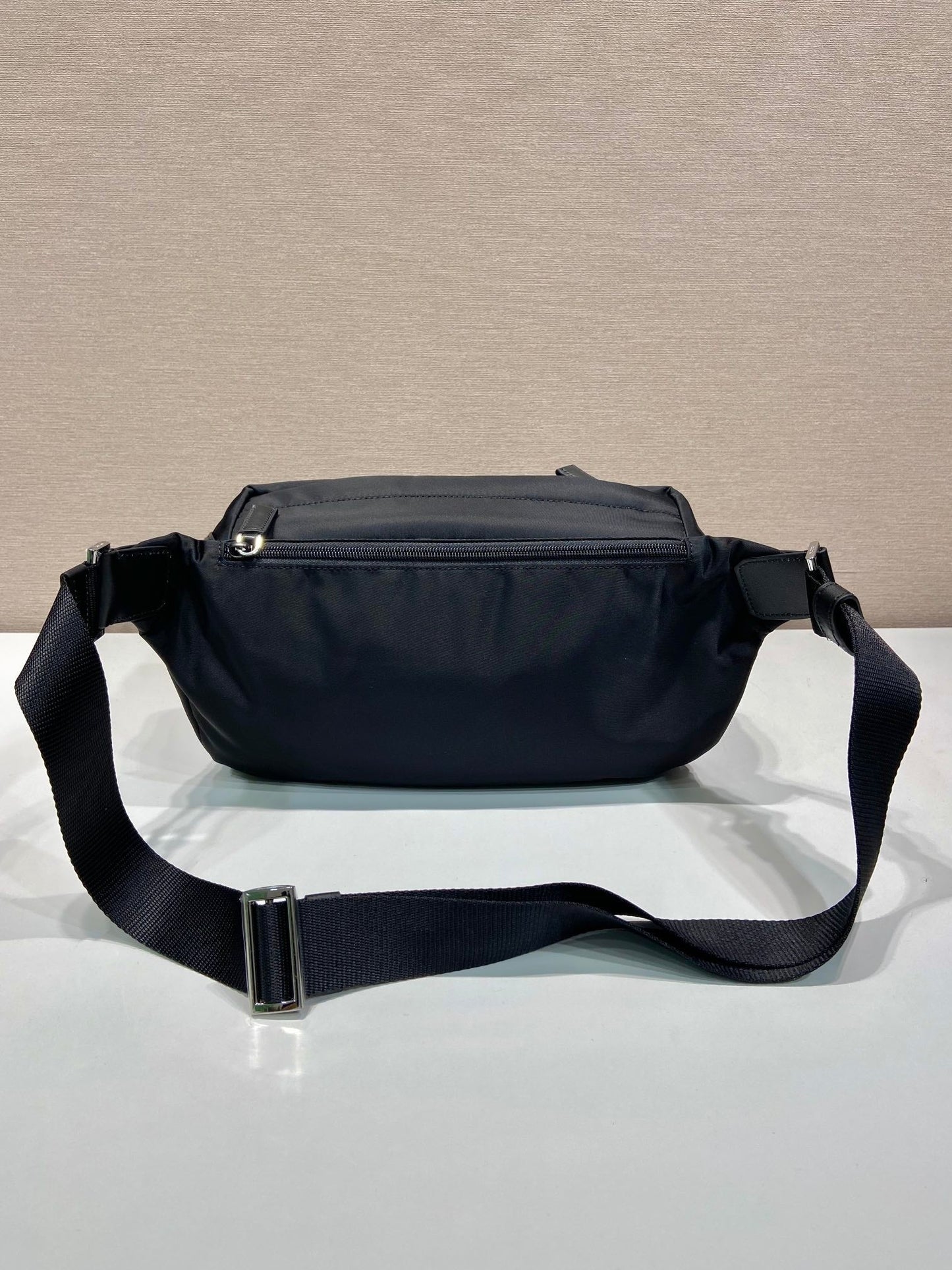 PRADA BELT BAG 27 IN BLACK RE-NYLON