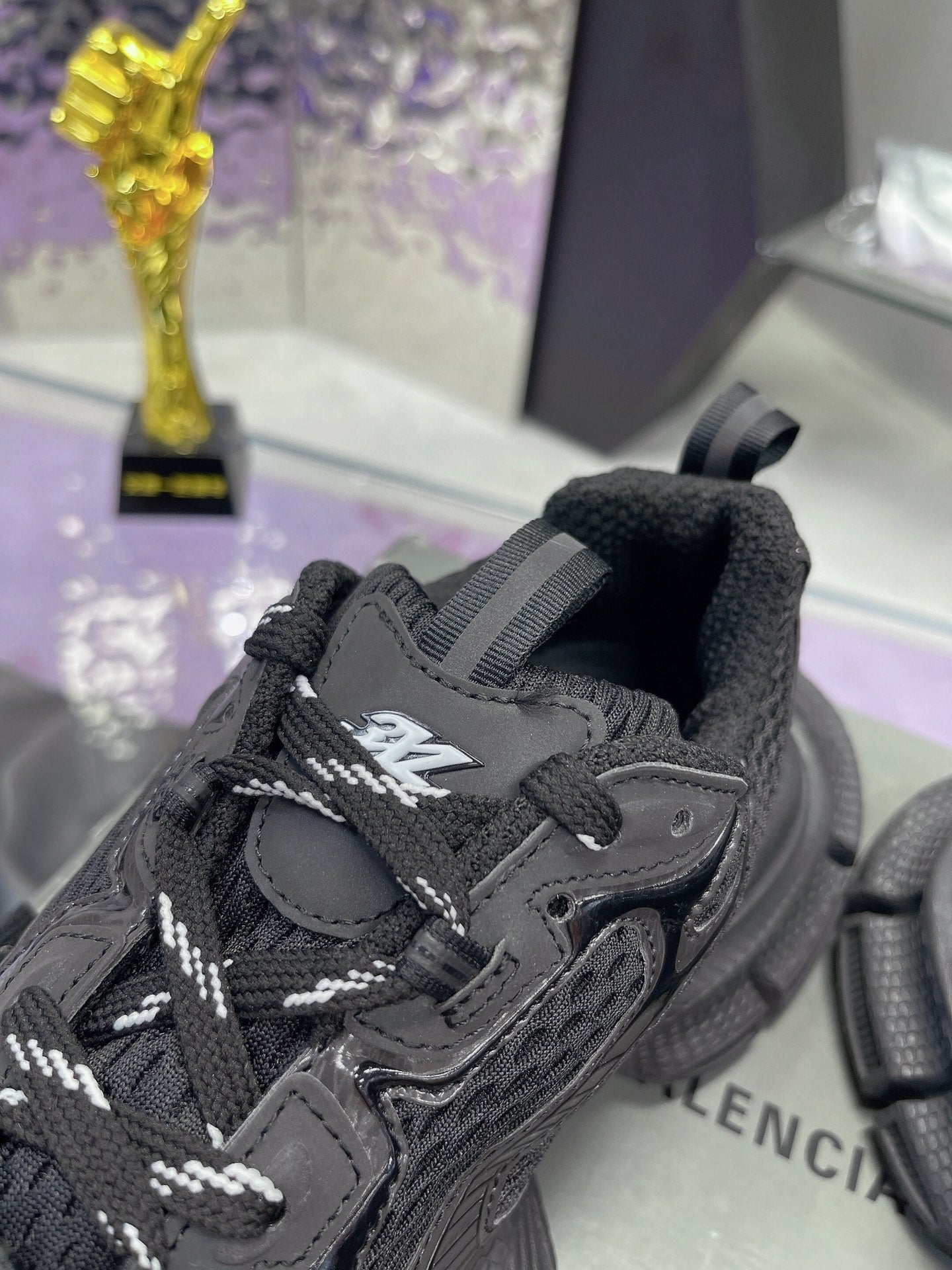 Balanciaga 3XL SNEAKER IN BLACK MESH AND POLYURETHANE