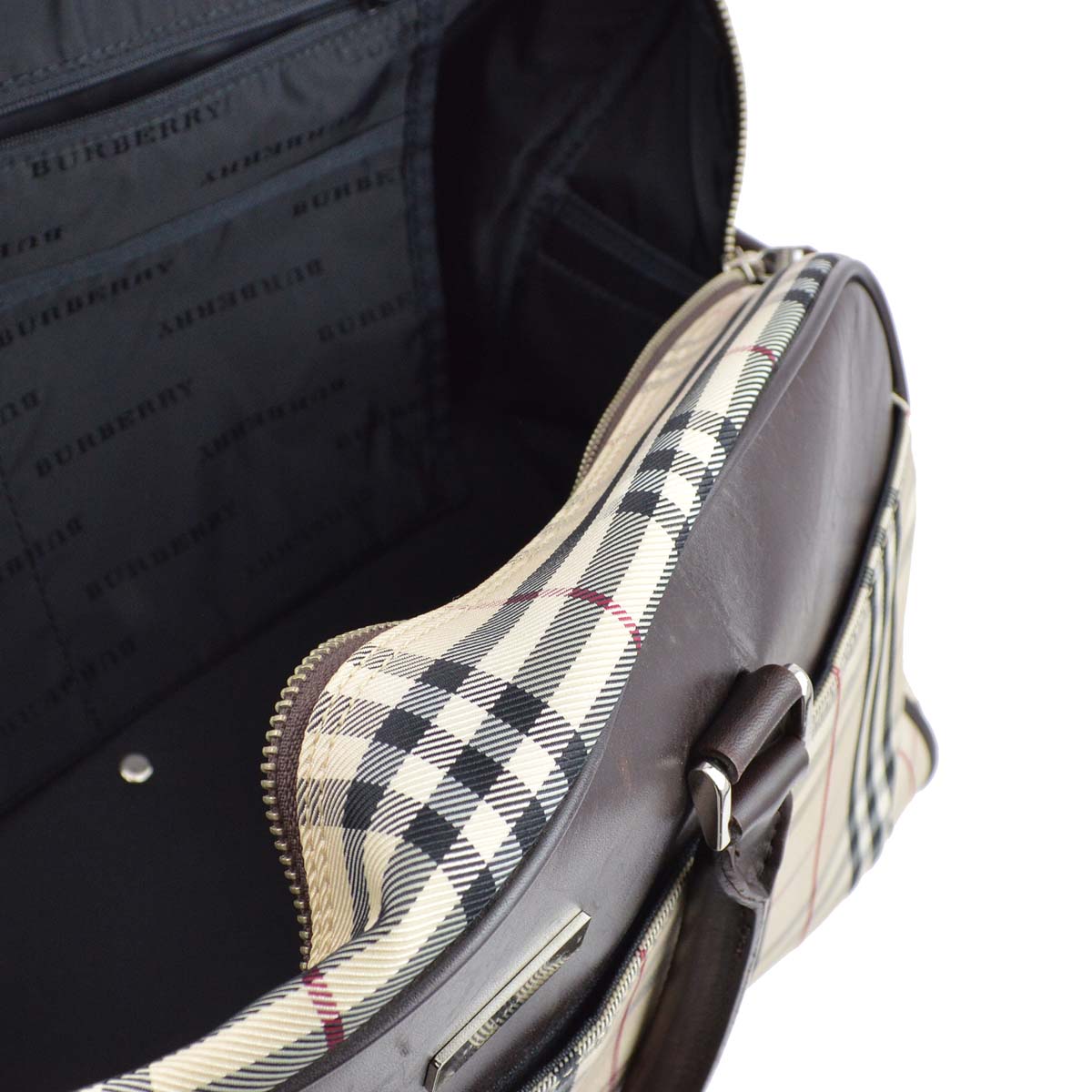Burberry Check 2way Duffle Shoulder Handbag