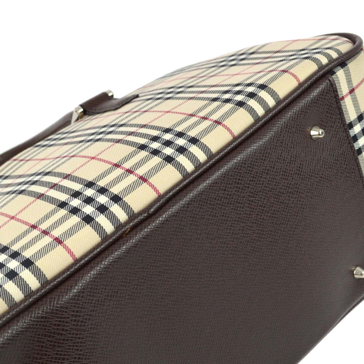 Burberry Beige Burberry Check Handbag