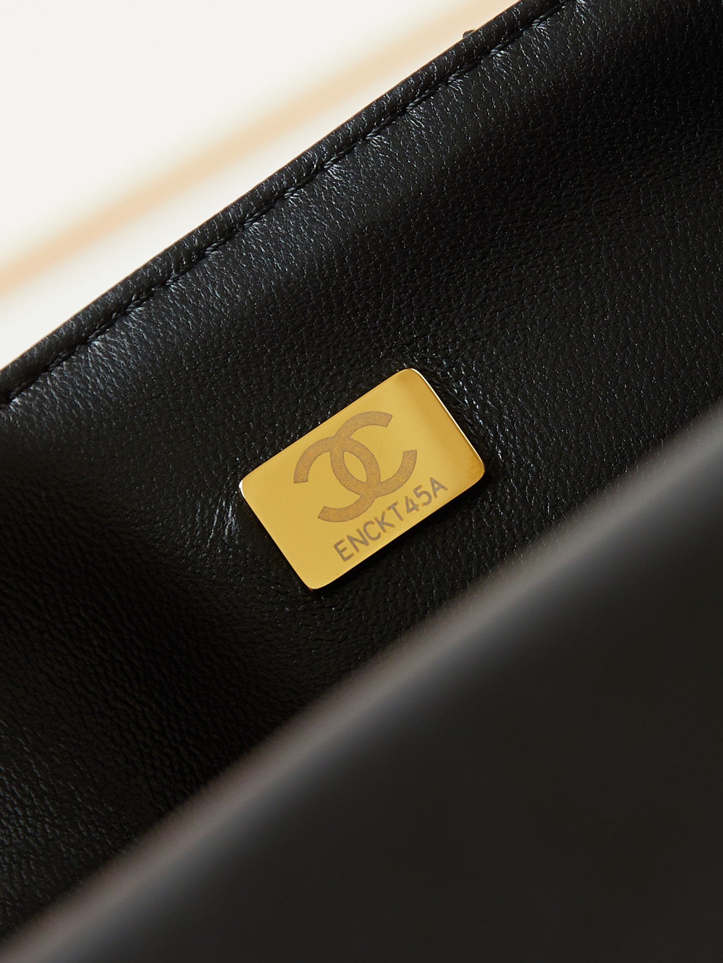 CHANEL 24s medium flap bag 25cm black calfskin gold hardware