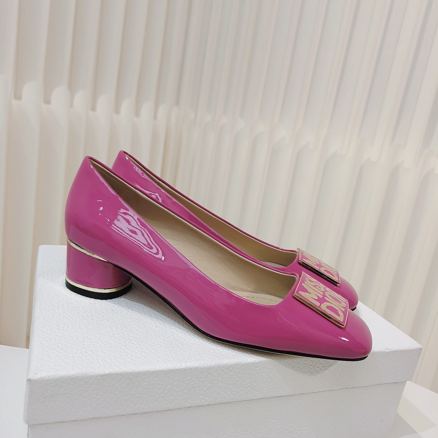 DIOR Miss DIOR Pump 40mm In Deep Pink Cowhide 111366