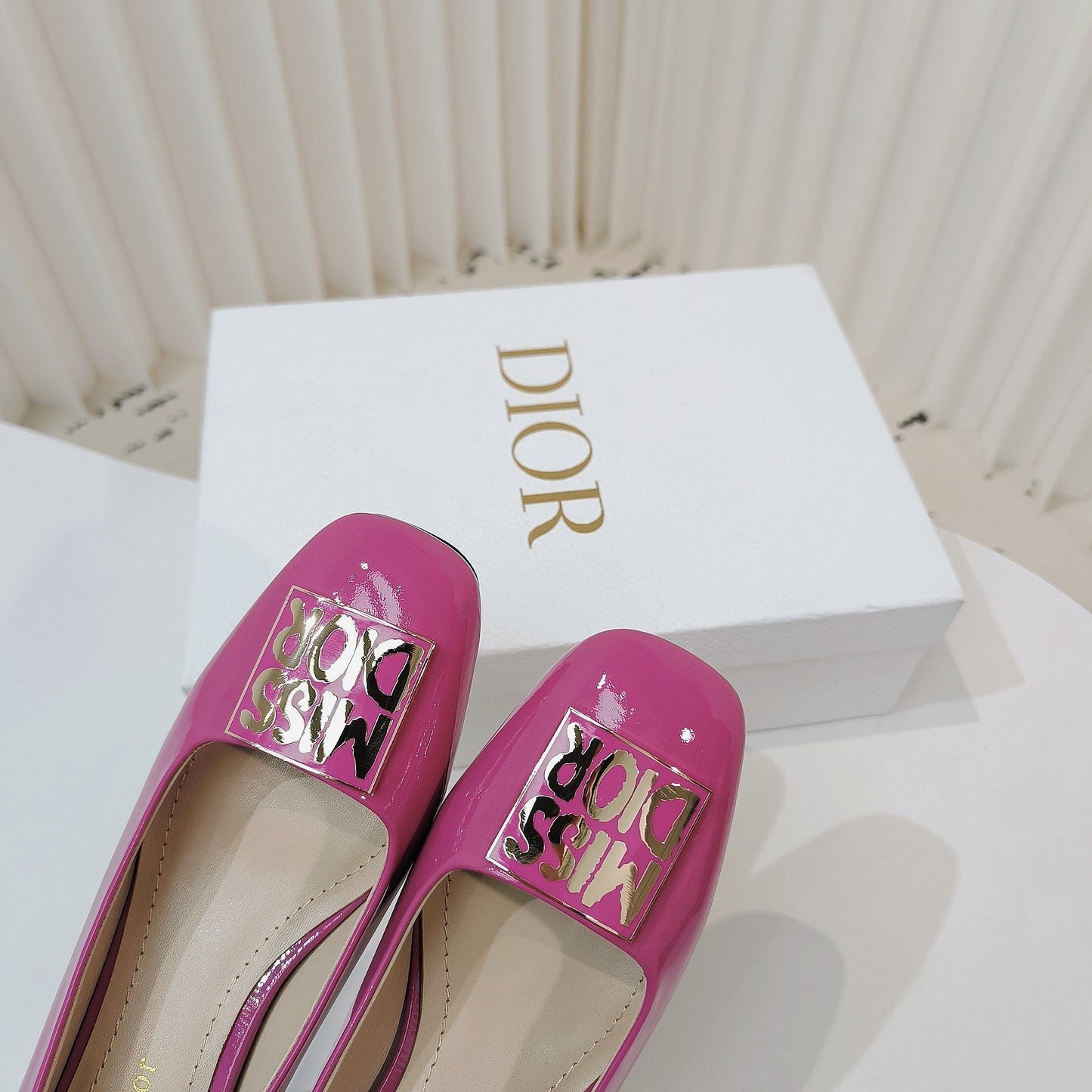DIOR Miss DIOR Pump 40mm In Deep Pink Cowhide 111366