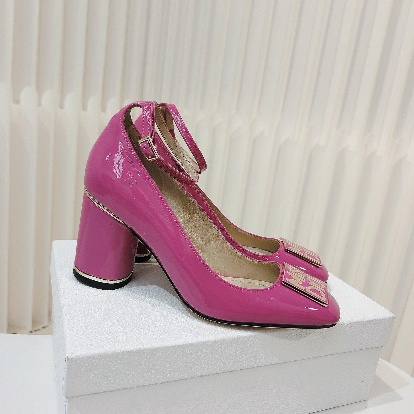 DIOR Miss DIOR Pump 85mm In Deep Pink Cowhide 111337