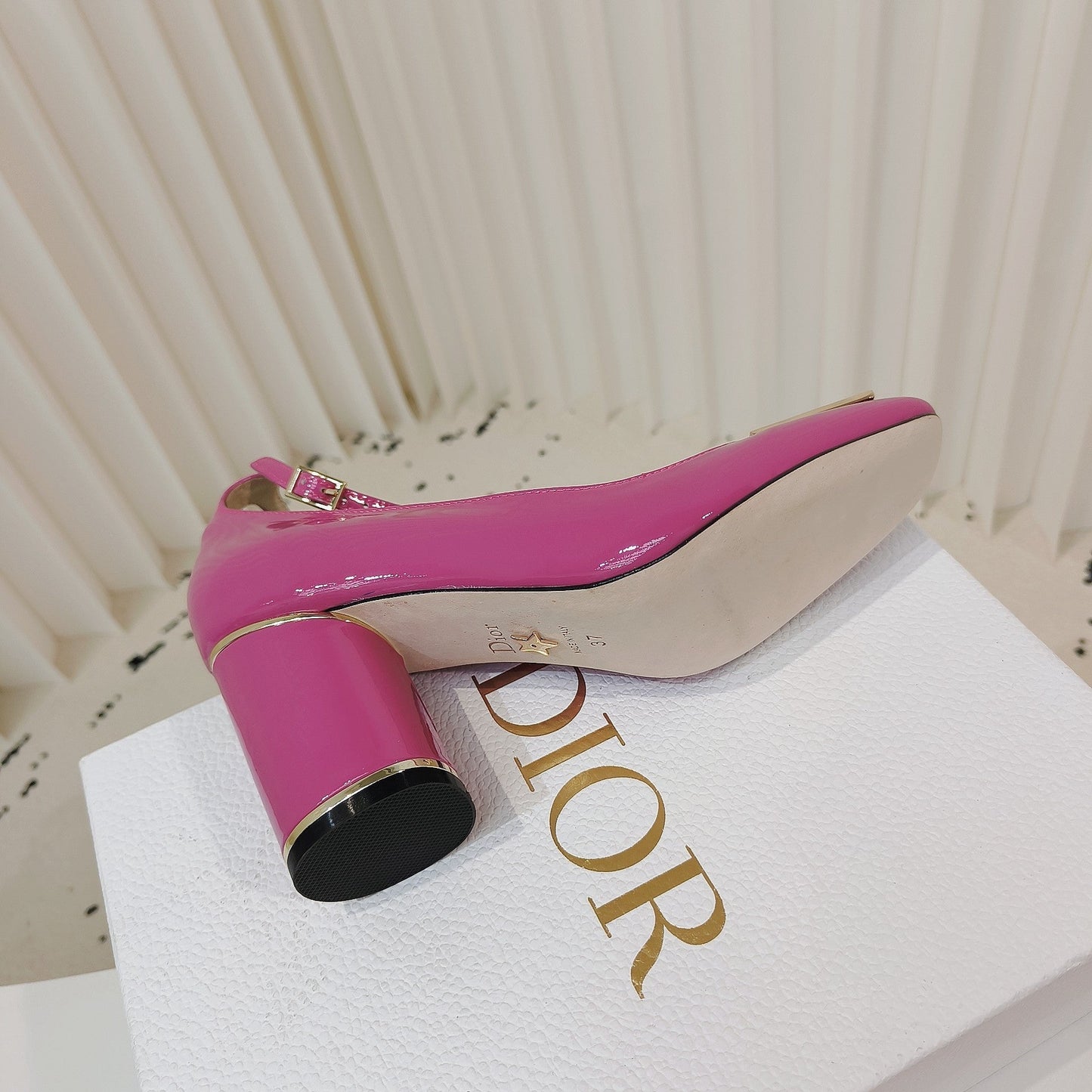 DIOR Miss DIOR Pump 85mm In Deep Pink Cowhide 111337