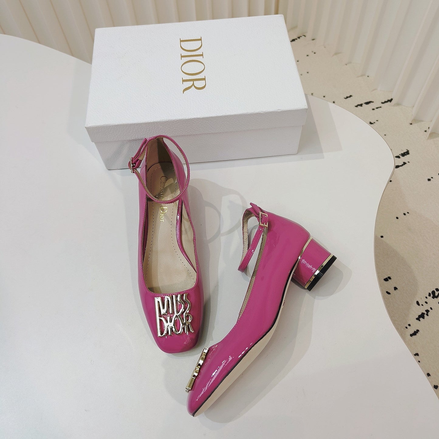 DIOR Miss DIOR Pump 40mm In Deep Pink Cowhide 111330