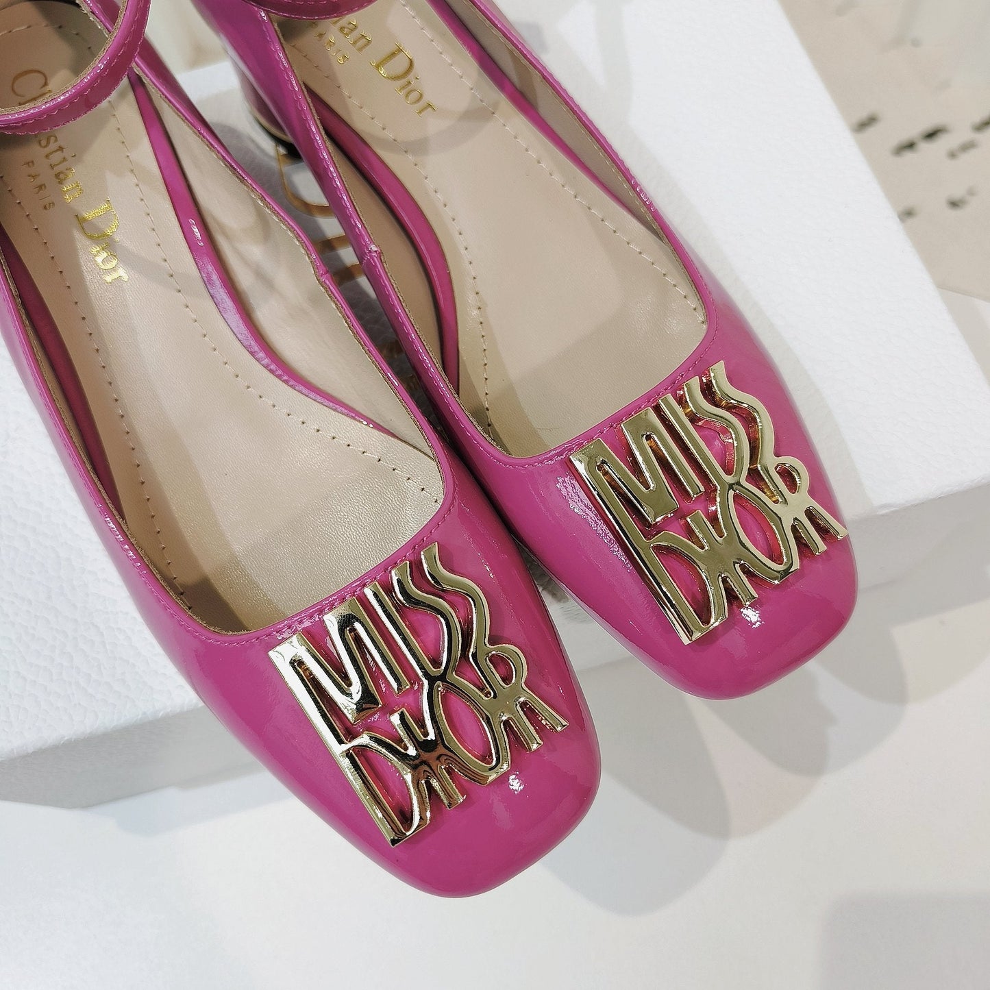 DIOR Miss DIOR Pump 40mm In Deep Pink Cowhide 111330
