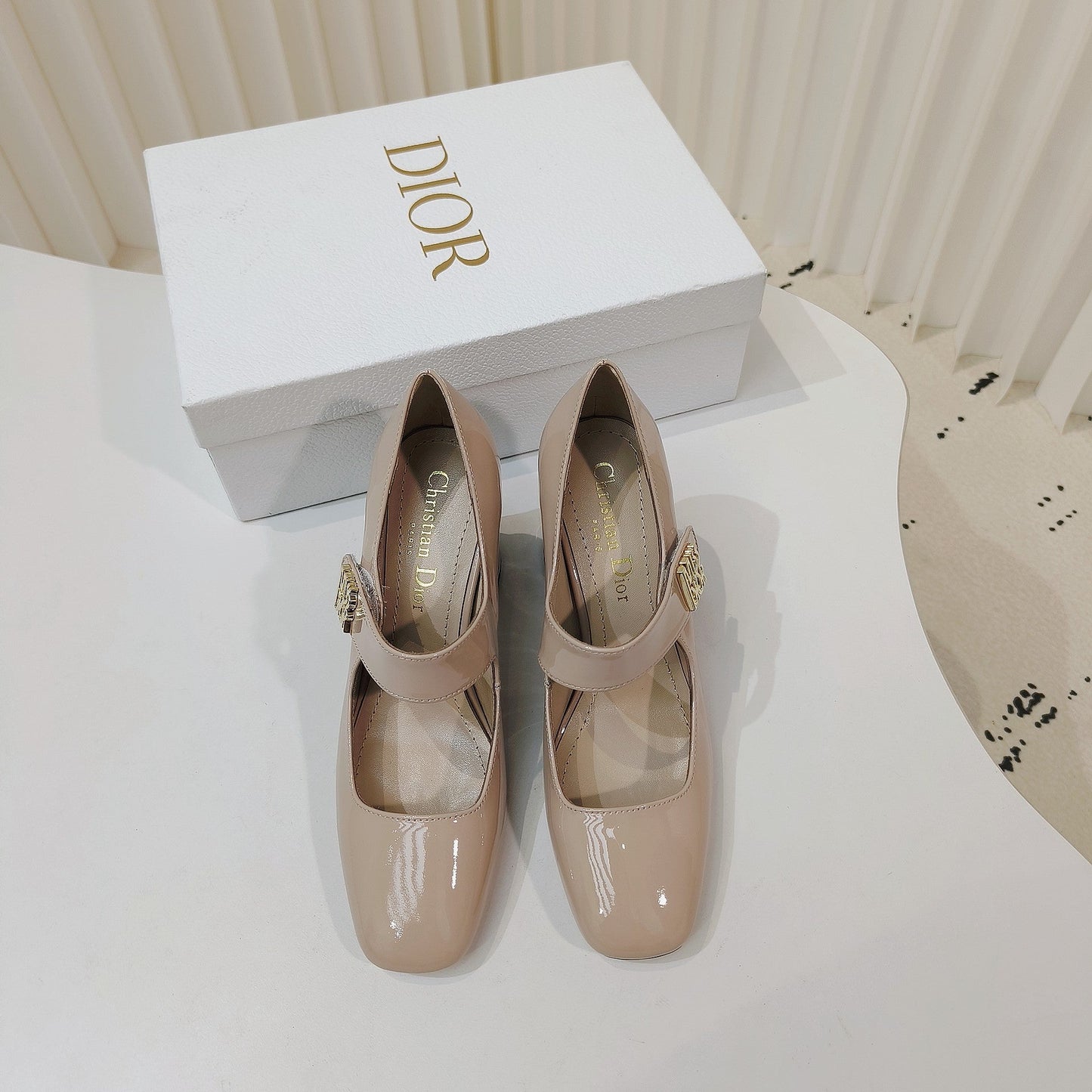 DIOR Miss DIOR Pump 85mm In Beige Cowhide 111355