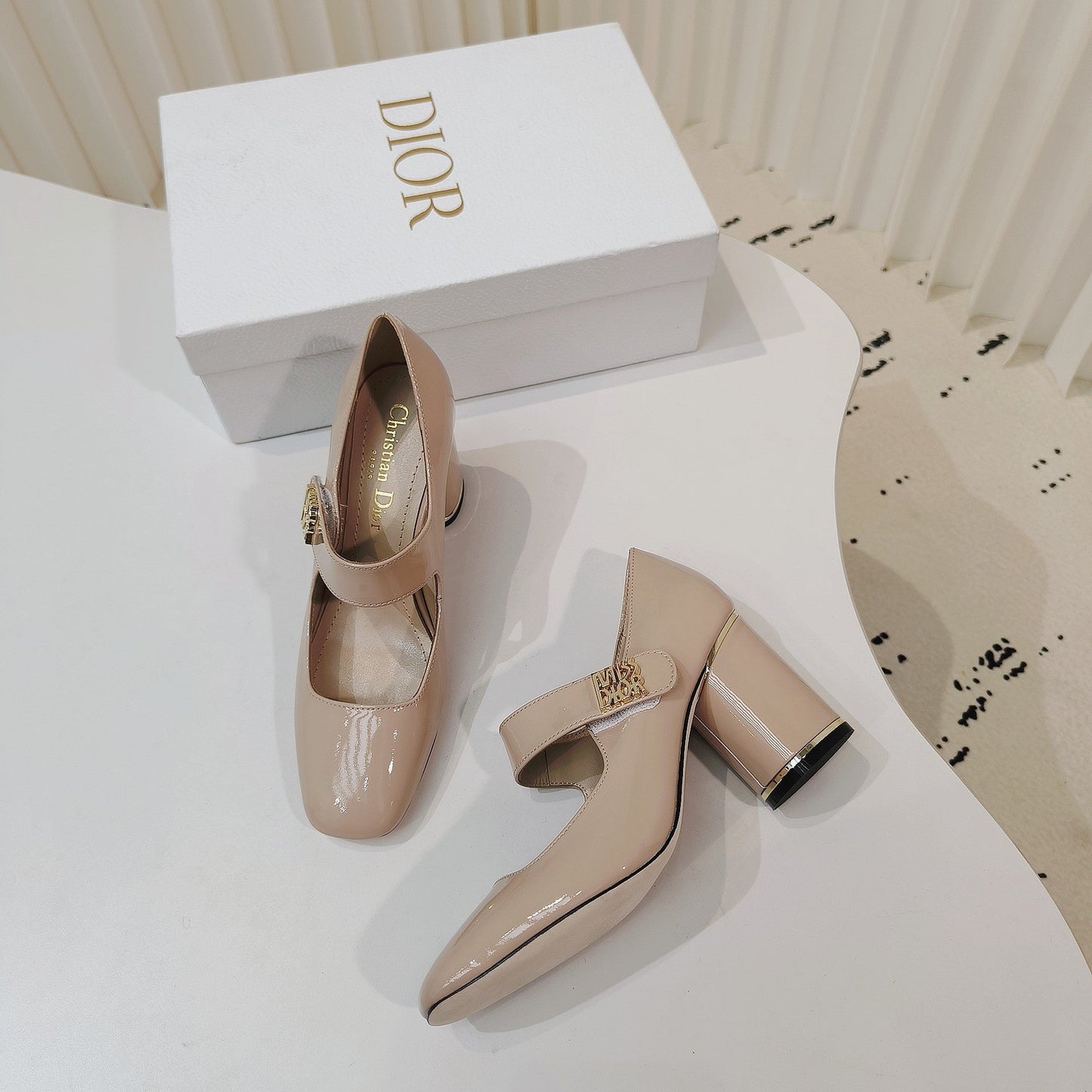 DIOR Miss DIOR Pump 85mm In Beige Cowhide 111355