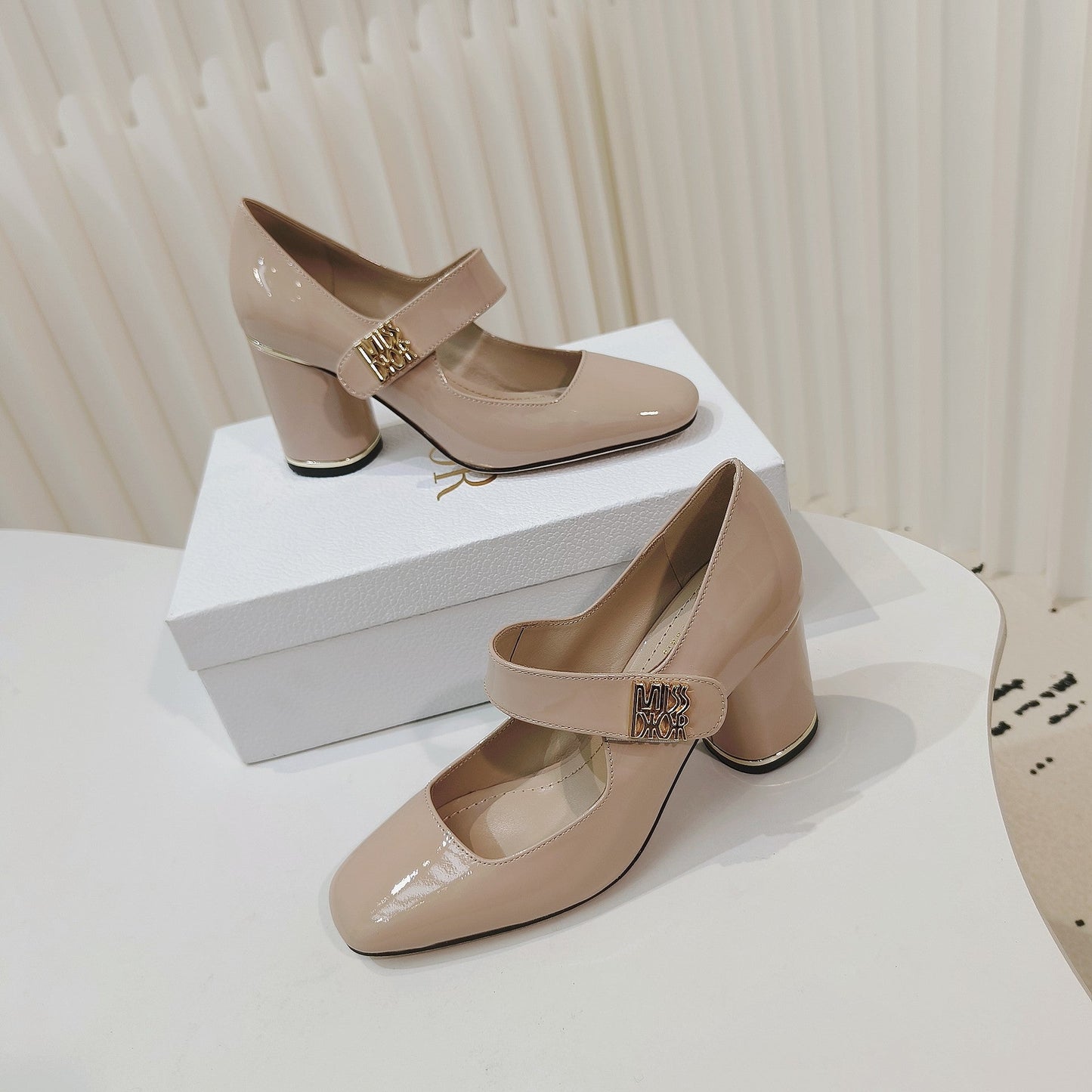 DIOR Miss DIOR Pump 85mm In Beige Cowhide 111355