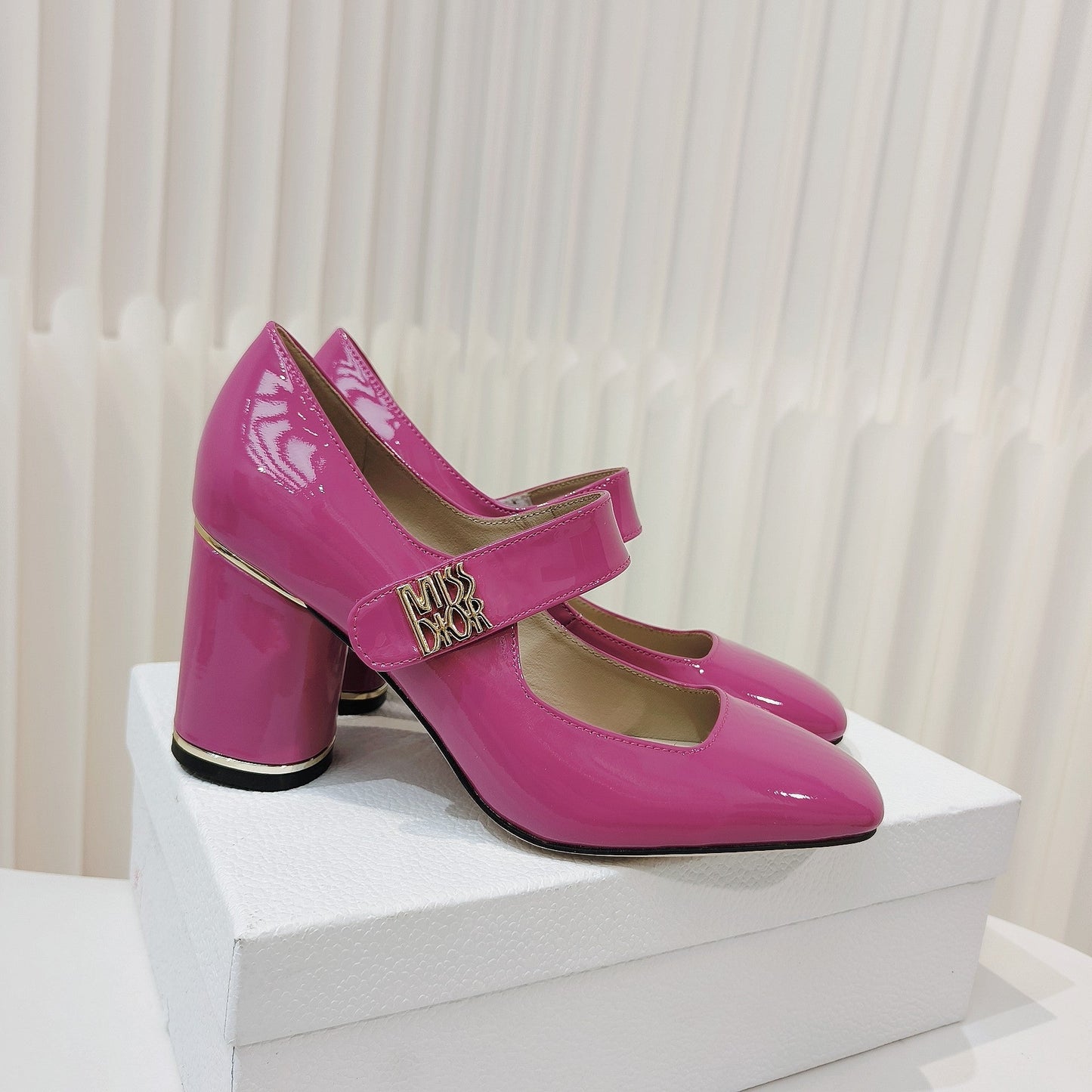 DIOR Miss DIOR Pump 85mm In Deep Pink Cowhide 111357