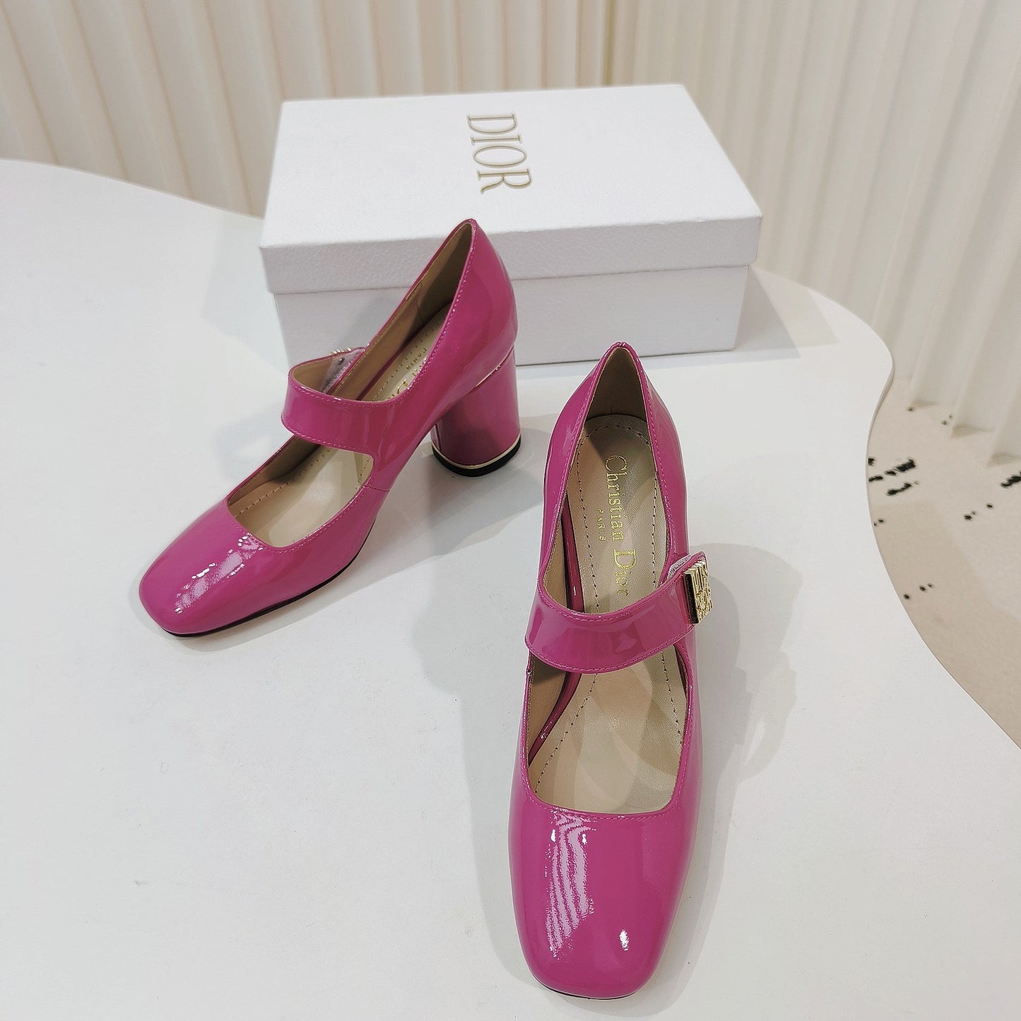 DIOR Miss DIOR Pump 85mm In Deep Pink Cowhide 111357