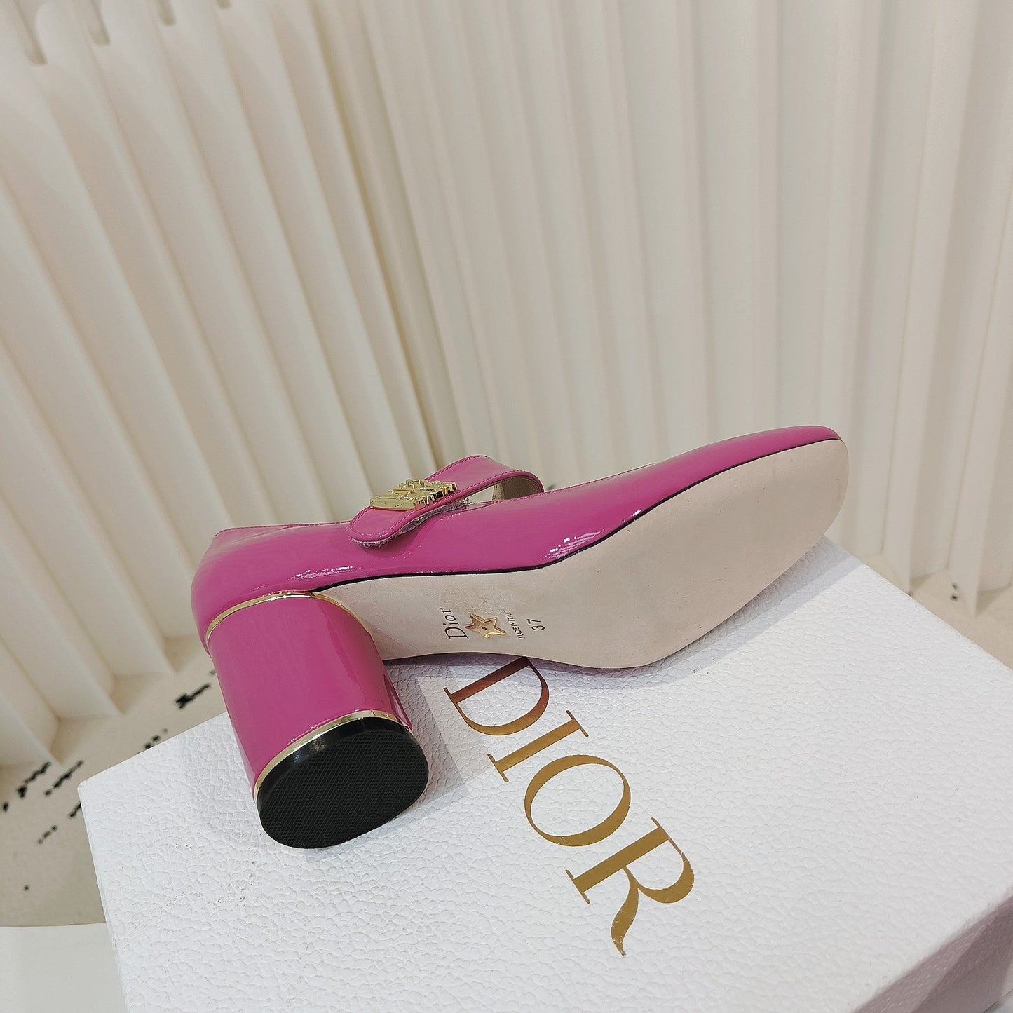 DIOR Miss DIOR Pump 85mm In Deep Pink Cowhide 111357
