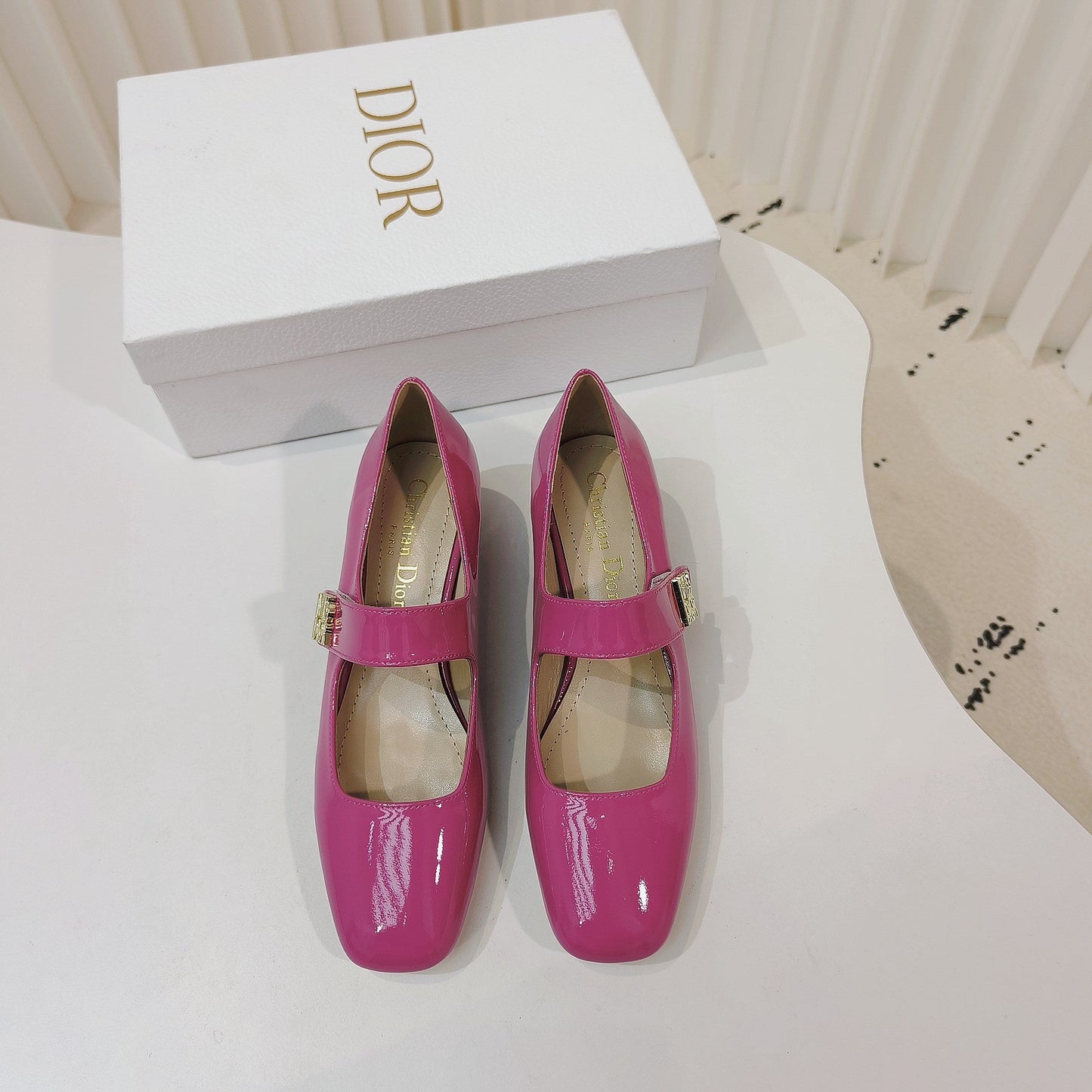 DIOR Miss DIOR Pump 40mm In Deep Pink Cowhide 111346
