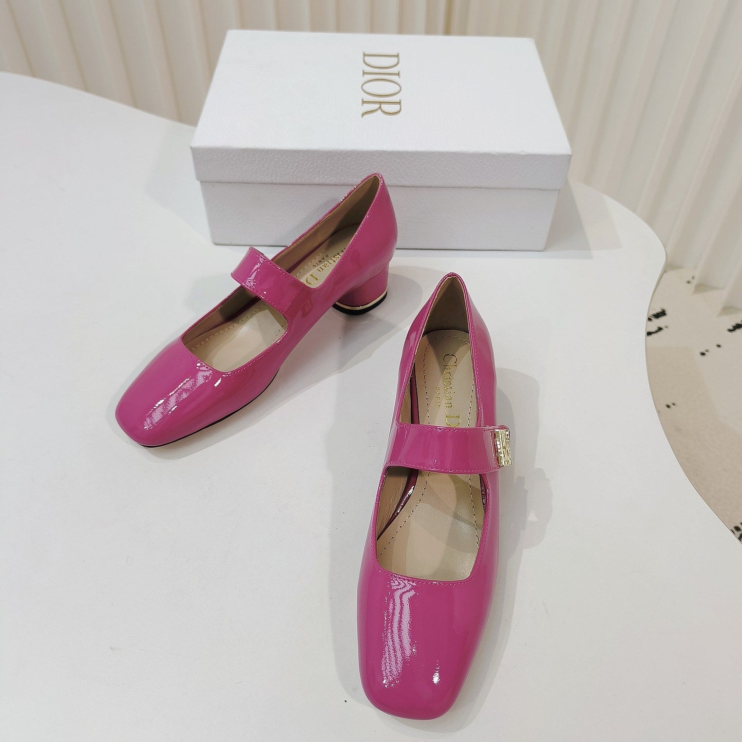 DIOR Miss DIOR Pump 40mm In Deep Pink Cowhide 111346
