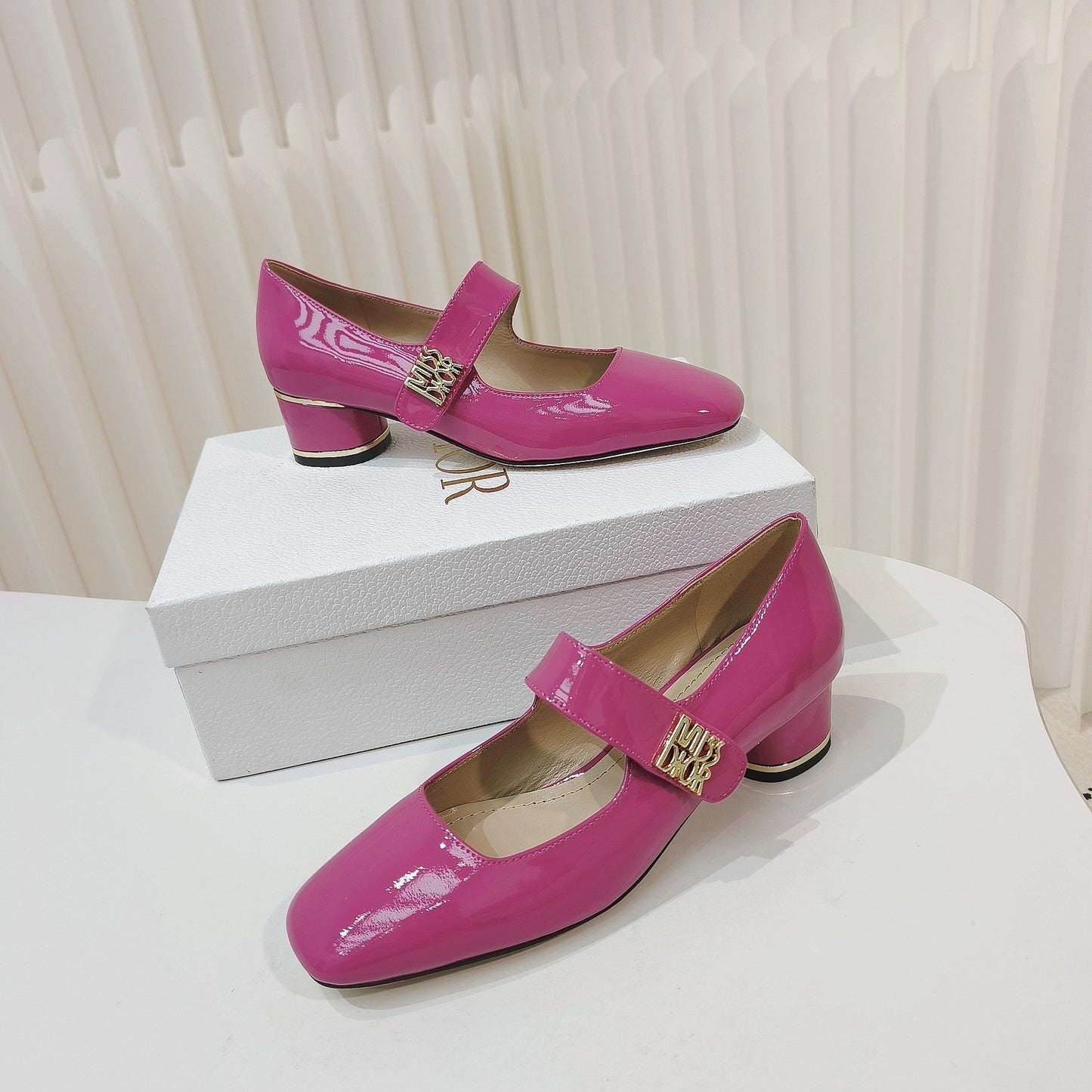 DIOR Miss DIOR Pump 40mm In Deep Pink Cowhide 111346
