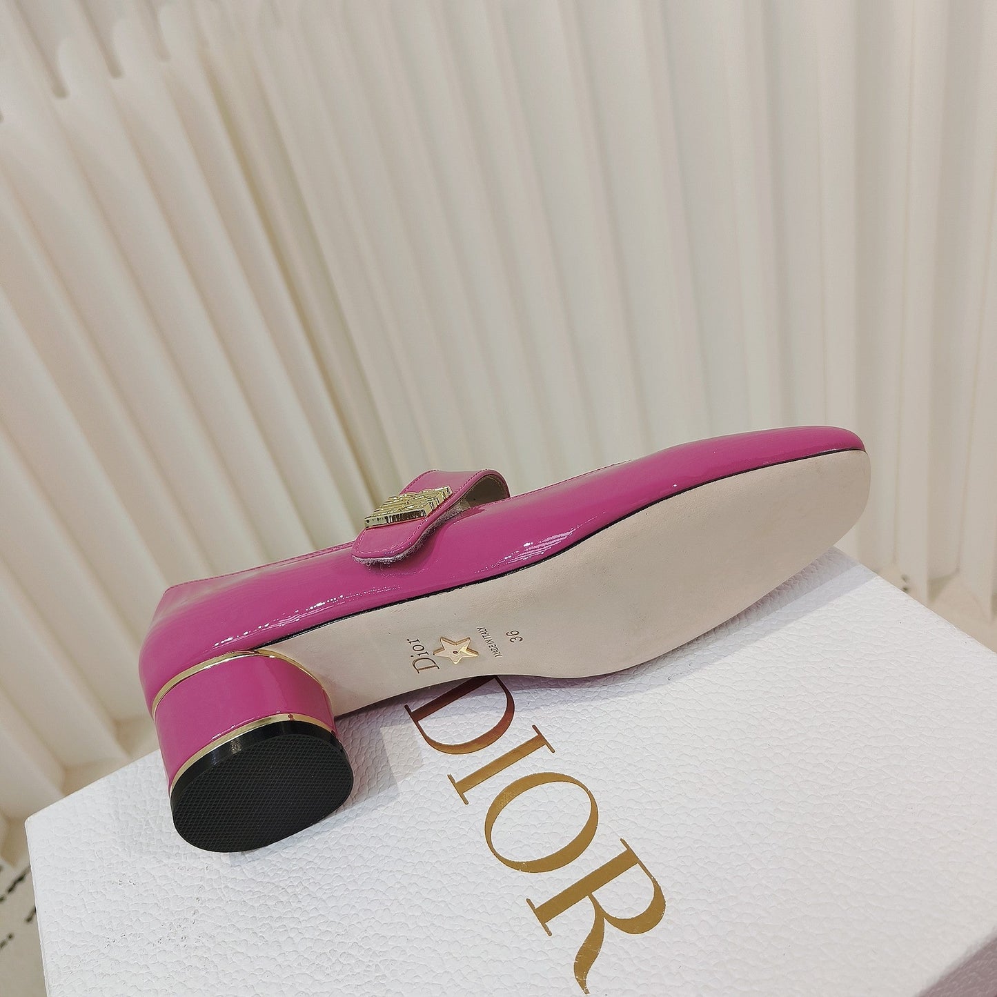 DIOR Miss DIOR Pump 40mm In Deep Pink Cowhide 111346
