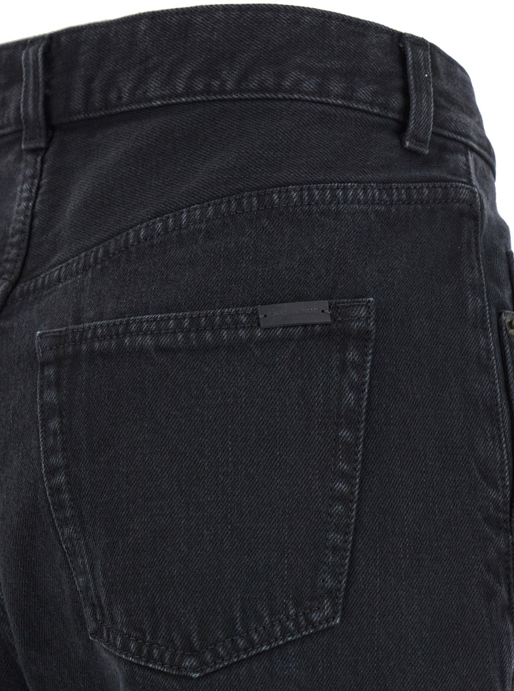 Saint Laurent Women 'Vanessa' Black Five-Pocket Style Jeans In Cotton Woman