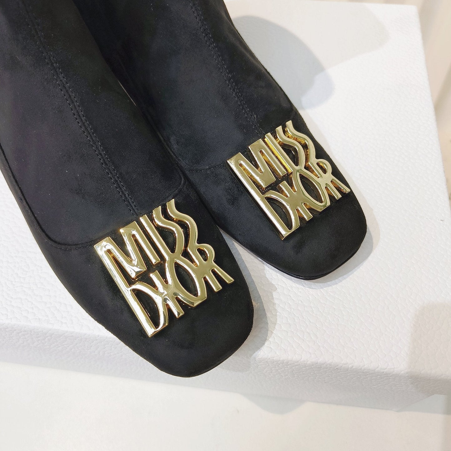 DIOR Miss DIOR Ankle Boots 40mm Black Suede 111389