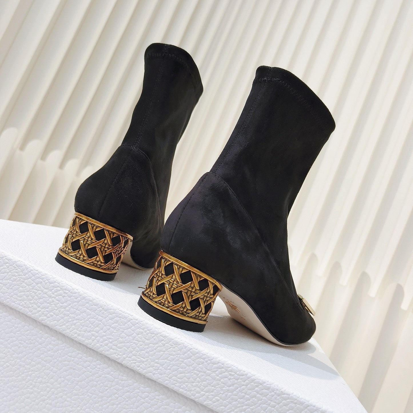 DIOR Miss DIOR Ankle Boots 40mm Black Suede 111389
