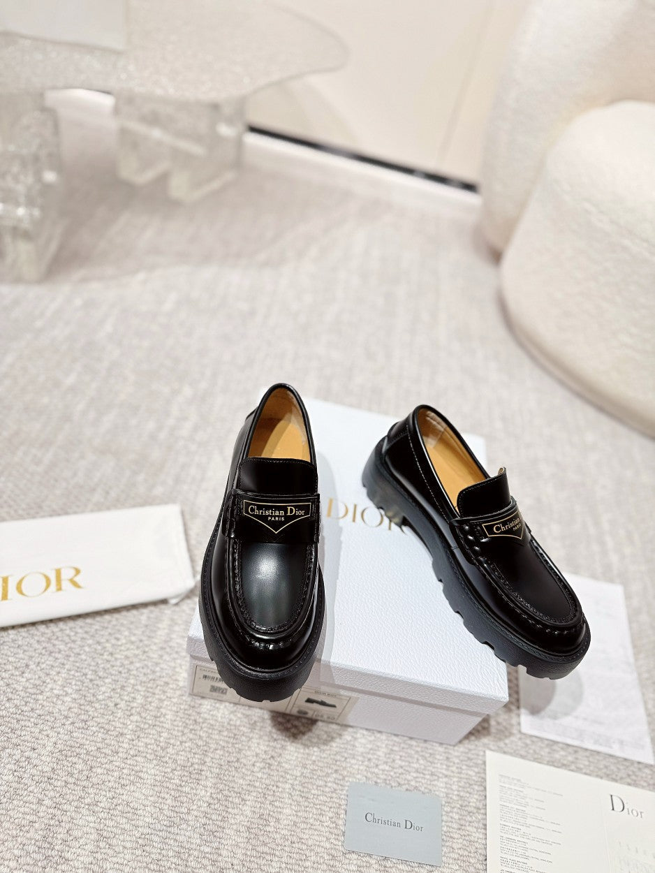 DIOR Boy Platform Loafer In Black Cowhide 988788