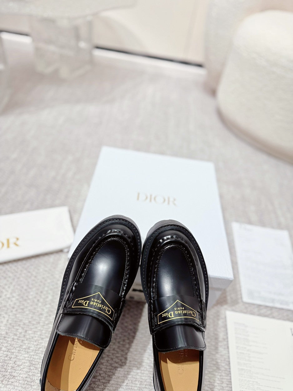DIOR Boy Platform Loafer In Black Cowhide 988788