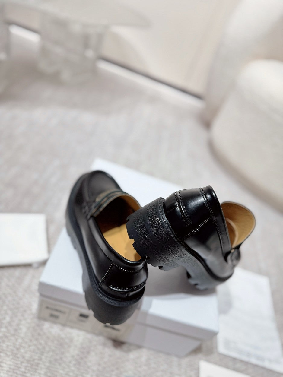 DIOR Boy Platform Loafer In Black Cowhide 988788