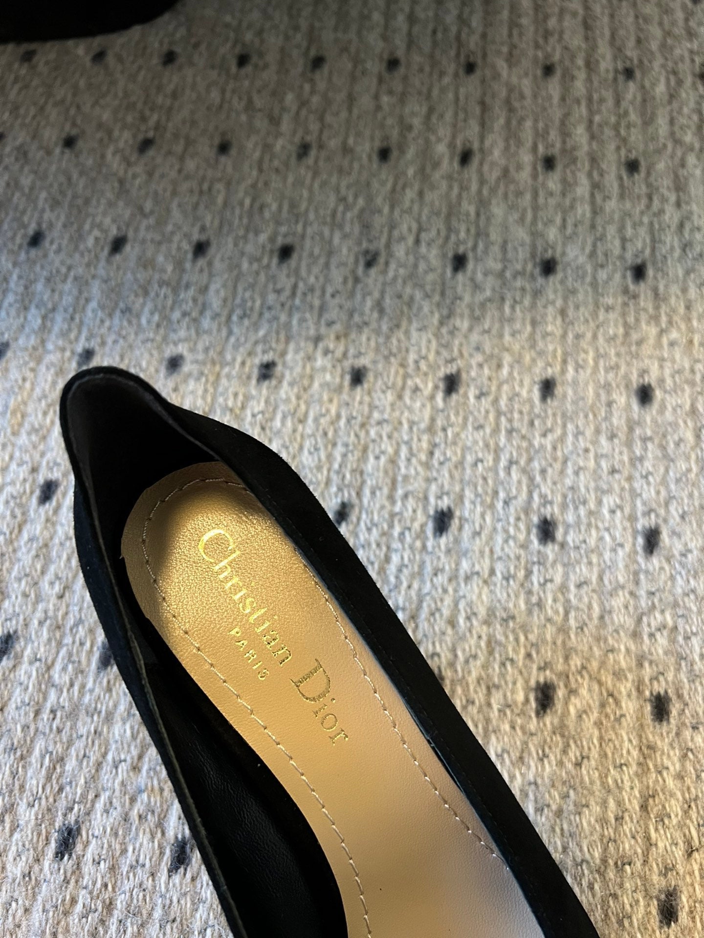 DIOR Tribales Pump 75mm In Black Suede 996955