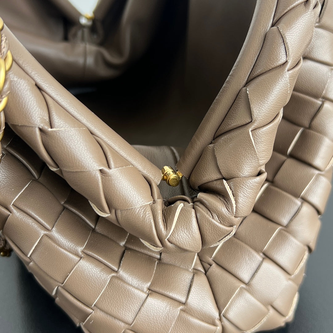 Bottega Veneta BV Lauren 1980 31.5cm Dark Beige Lambskin