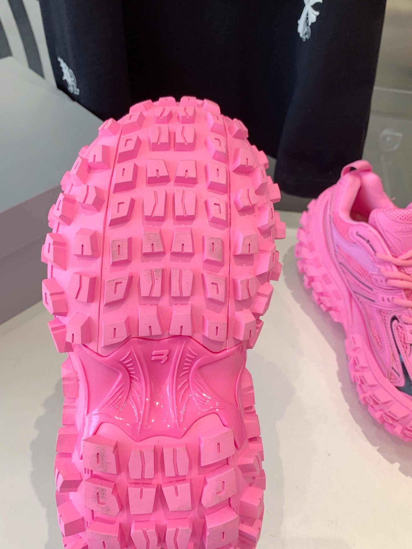 Balanciaga CHUNKY SNEAKERS IN PINK MIX BLACK POLYURETHANE, POLYESTER AND NYLON