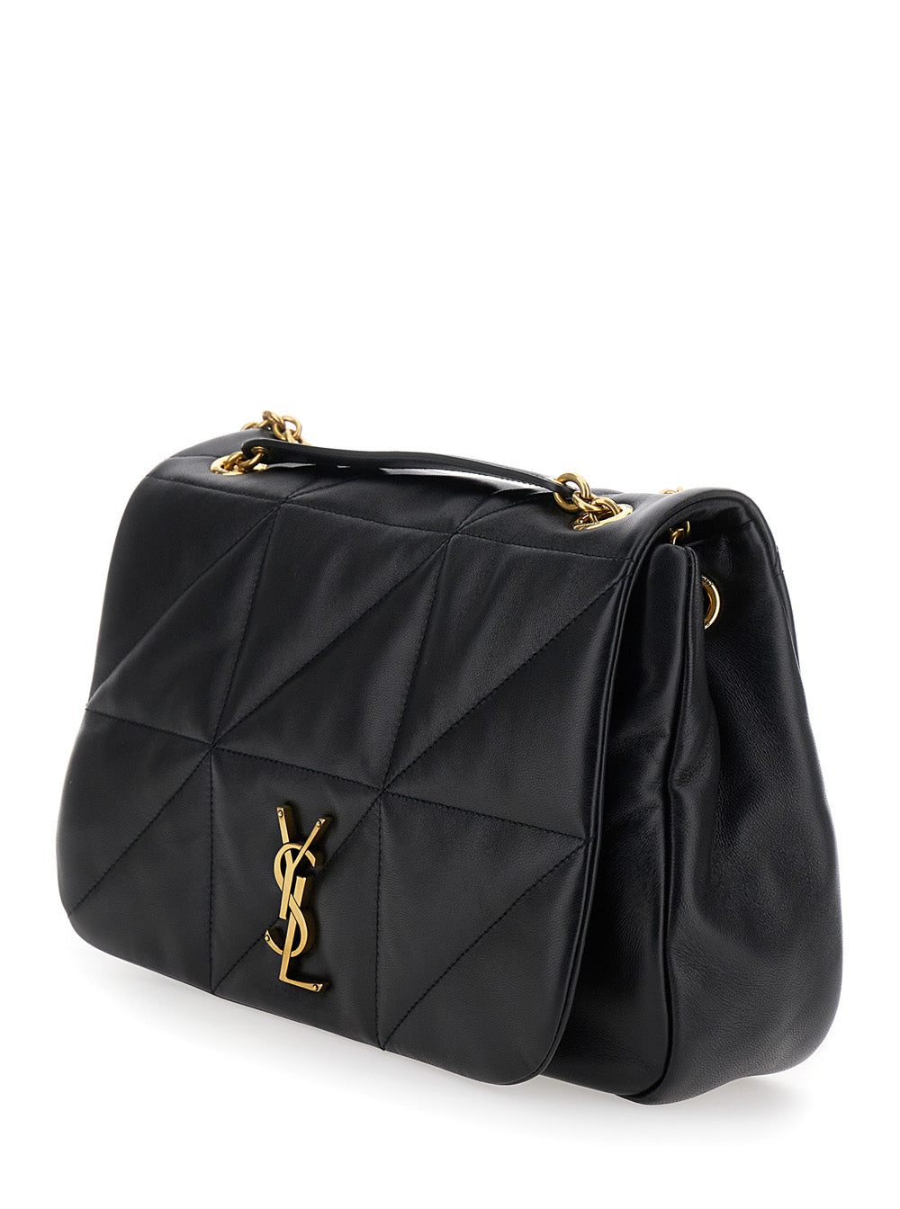 Saint Laurent Women 'Jamie 4.3 Medium' Black Crossbody Bag With Cassandre Logo On The Front In Leather Woman