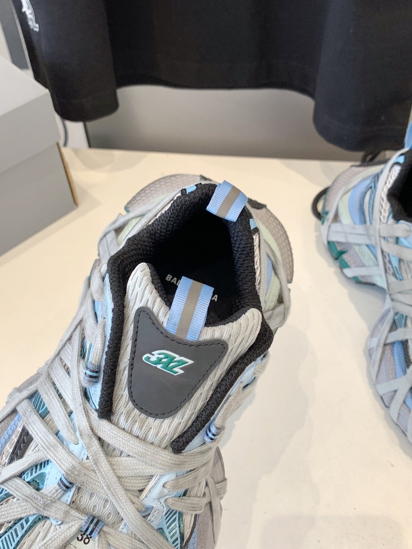 Balanciaga 3XL EXTREME LACE SNEAKER GRAY AND LIGHT BLUE