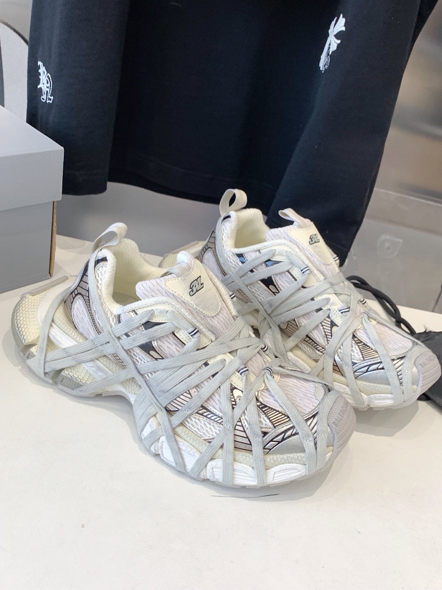 Balanciaga 3XL EXTREME LACE SNEAKER BEIGE AND GRAY