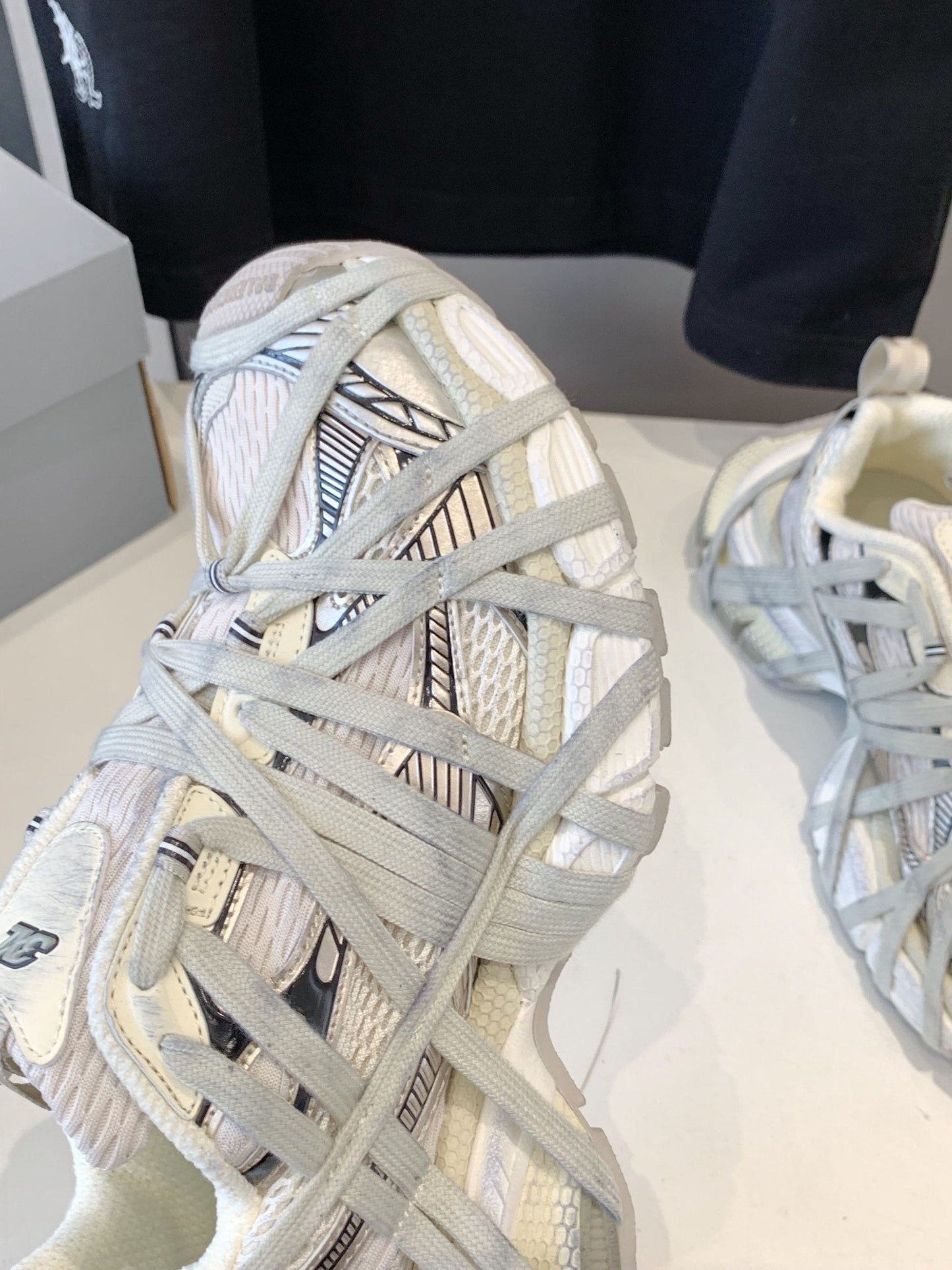 Balanciaga 3XL EXTREME LACE SNEAKER BEIGE AND GRAY