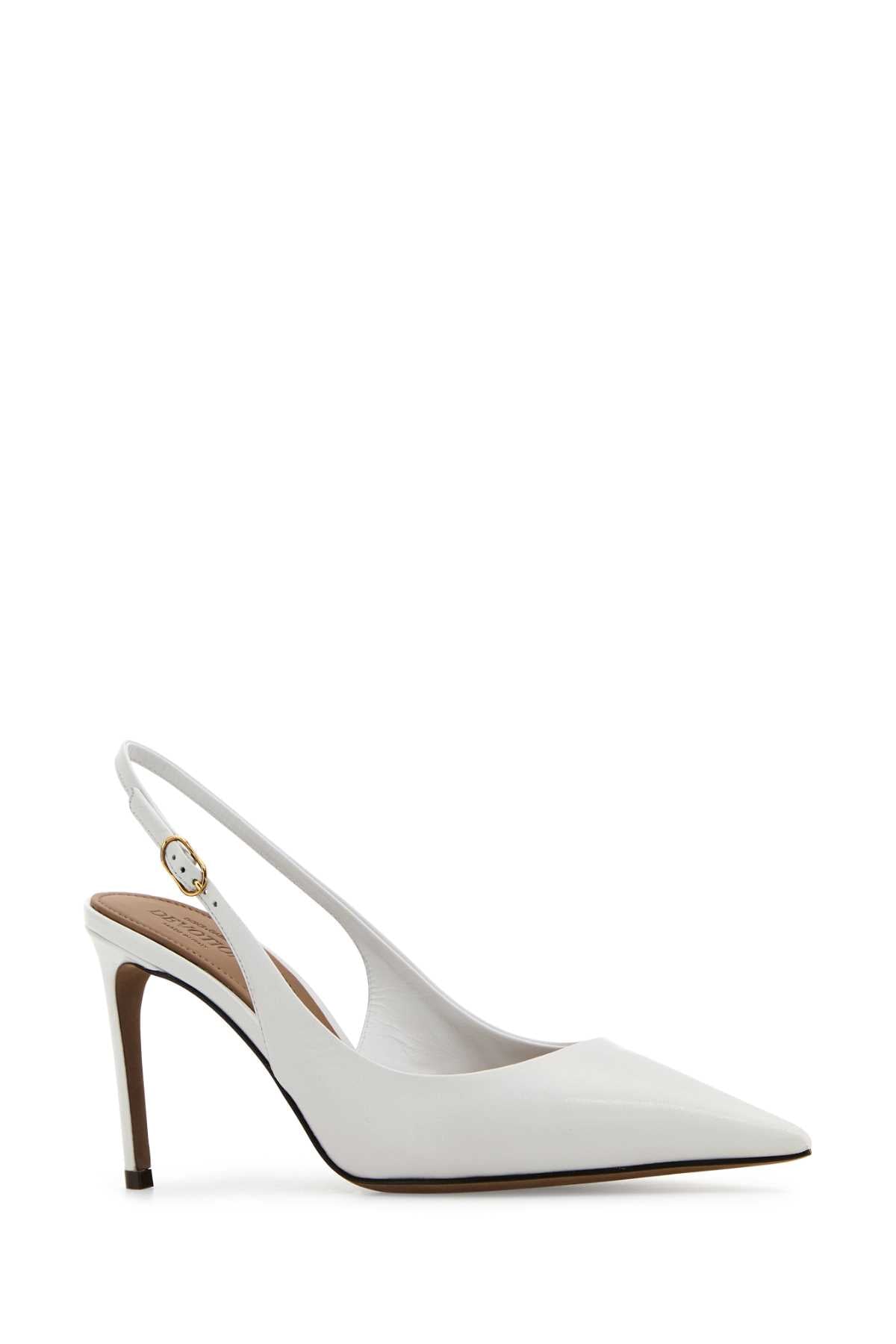 Dolce & Gabbana Women White Leather Devotion 75 Pumps
