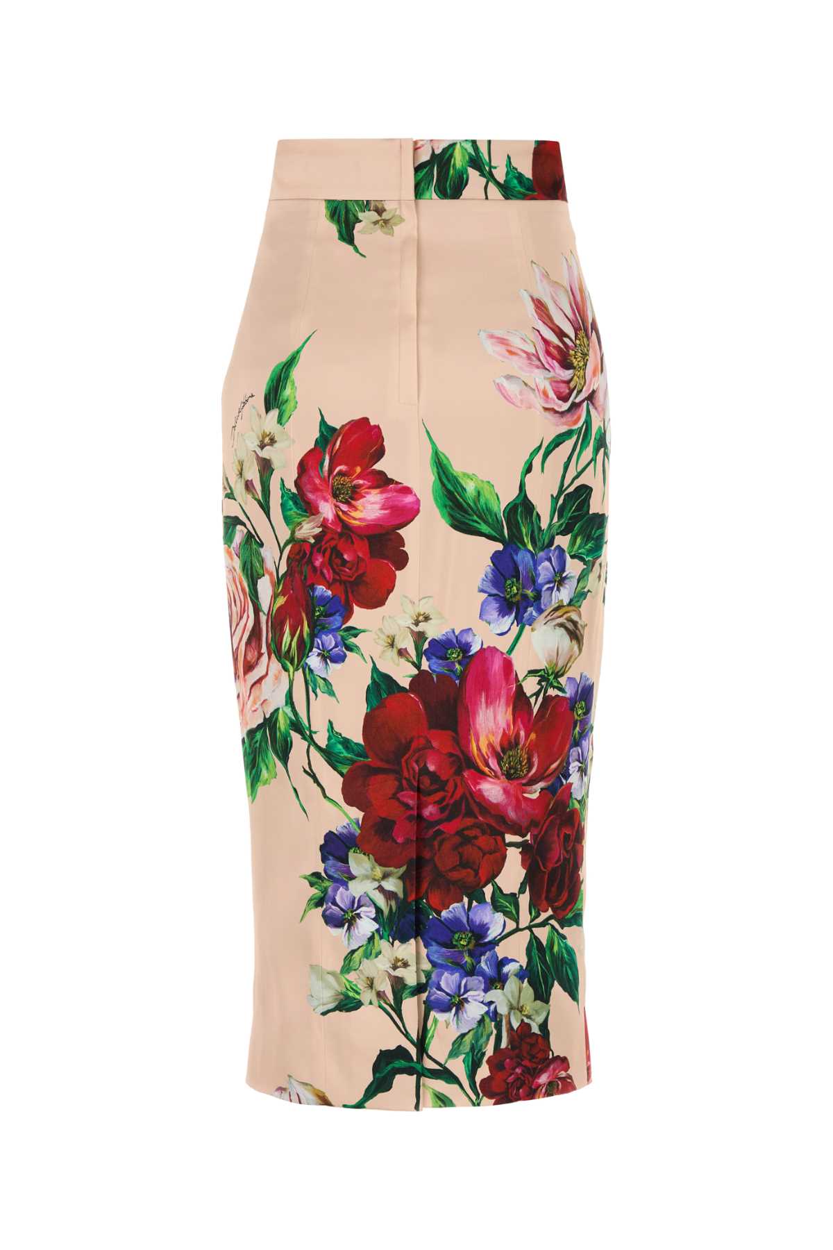 Dolce & Gabbana Women Printed Stretch Satin Skirt