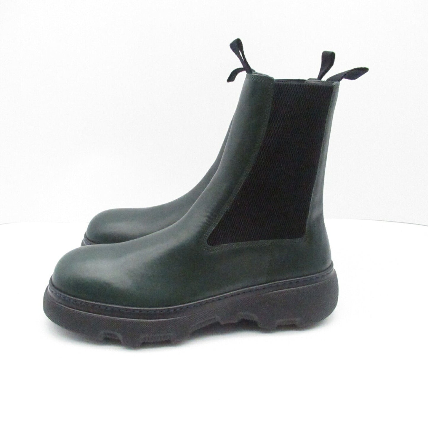 Burberry Creeper Chelsea Boots Leather Black