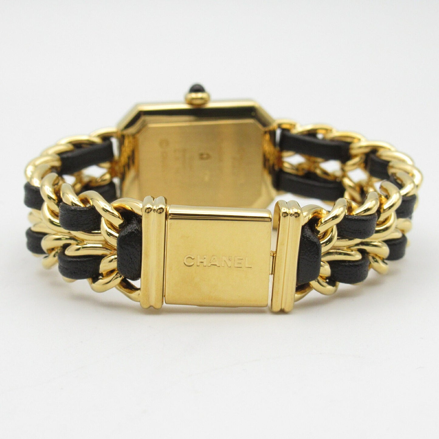 Chanel Premiere S Watch Gold Plated Leather H0001