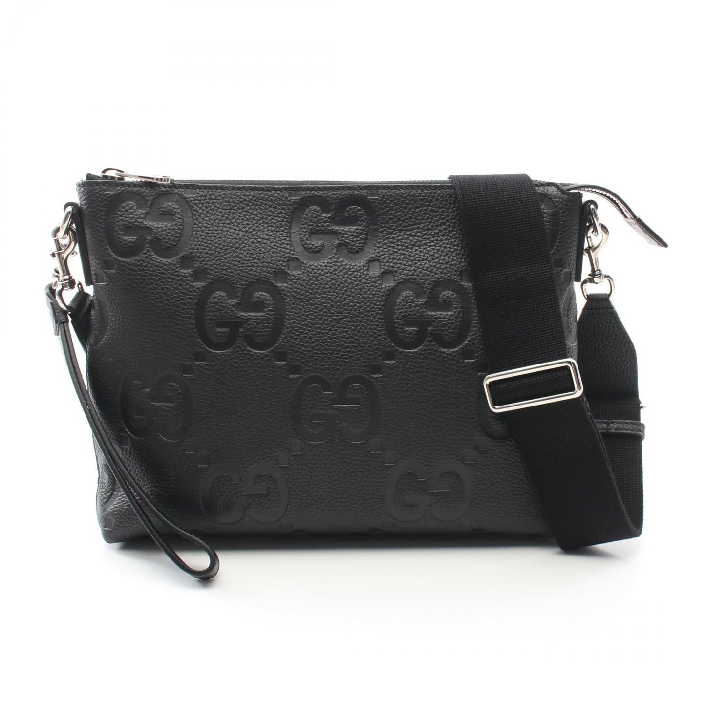 Gucci Leather Jumbo GG Messenger Bag 2way Shoulder Bag 696009AABY71000