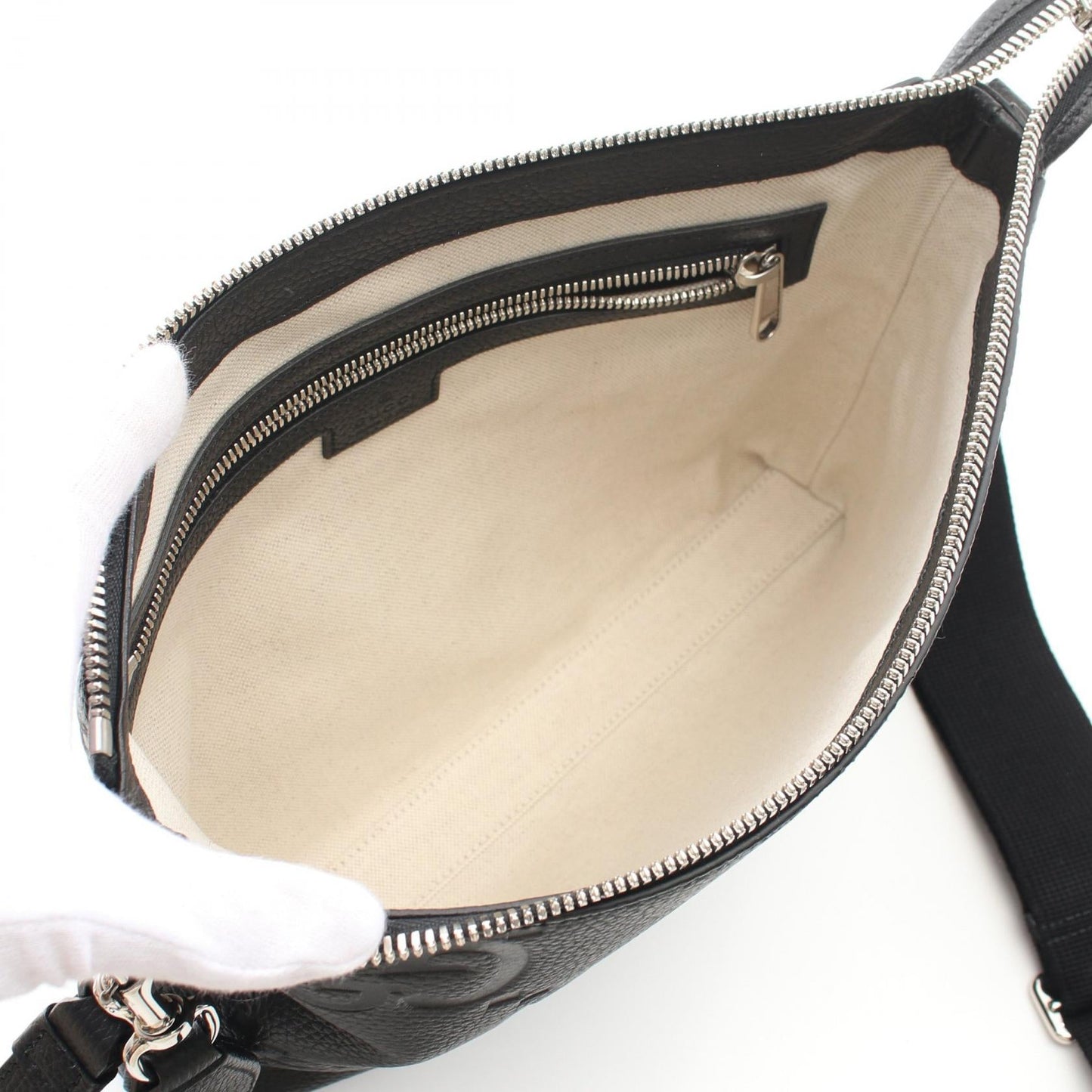 Gucci Leather Jumbo GG Messenger Bag 2way Shoulder Bag 696009AABY71000