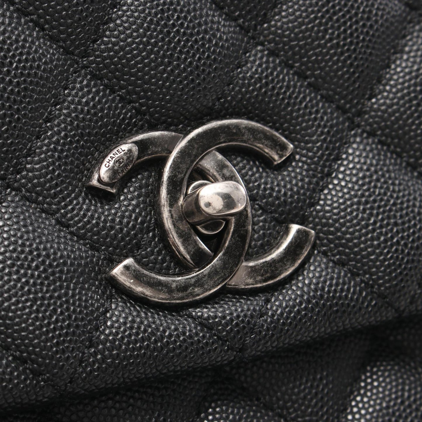 Chanel Caviar Exotic Leather Coco Handle Bag
