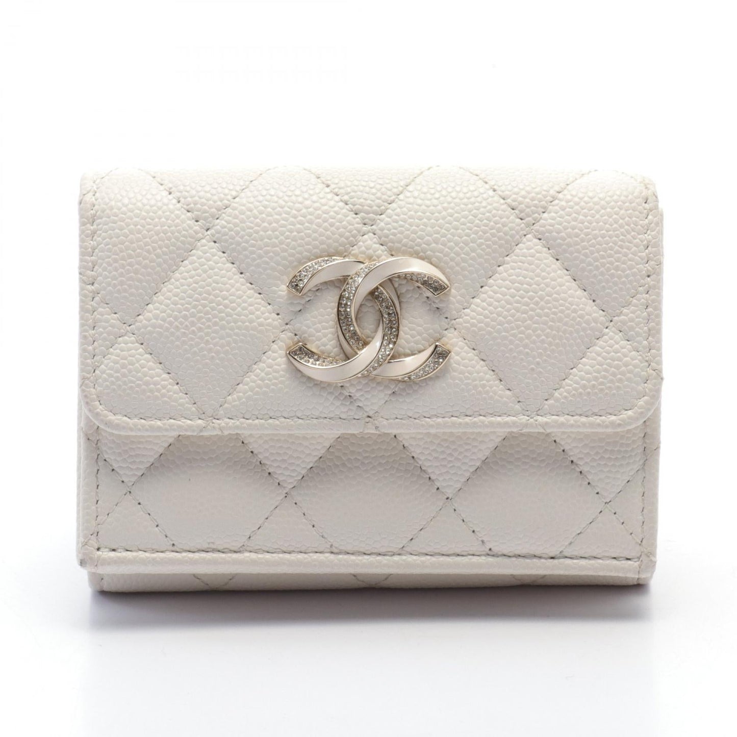 Chanel Caviar Skin Tri-Fold Wallet