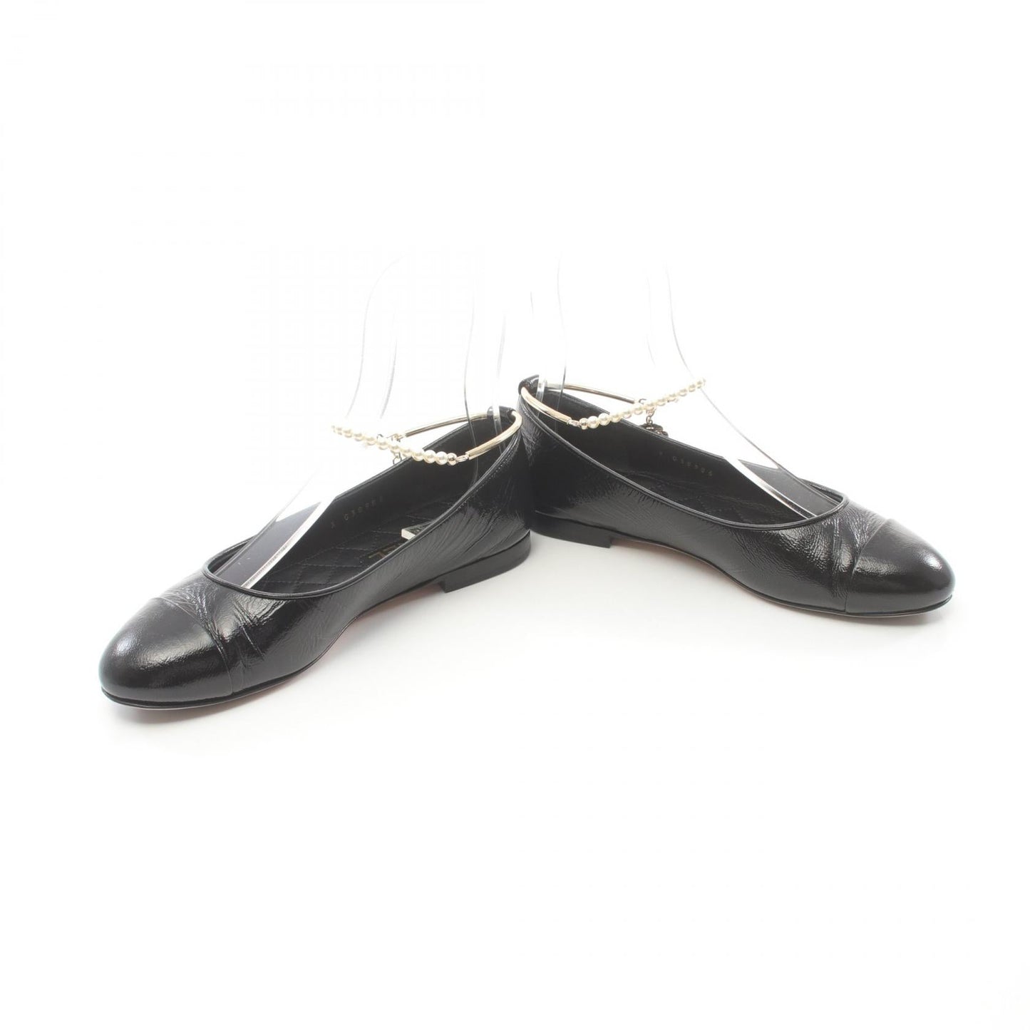 Chanel Leather Coco Mark Pumps Black