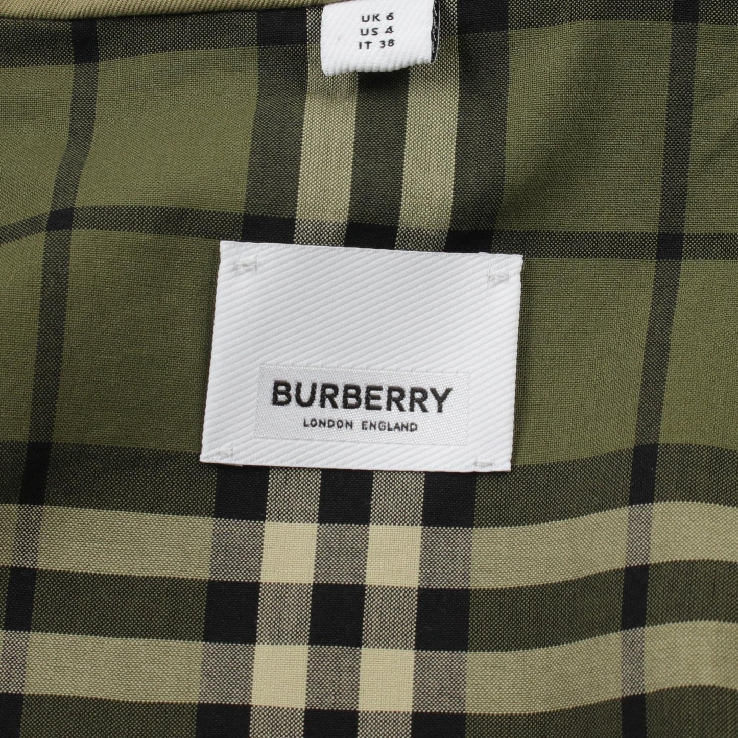 Burberry Cotton Trench Coat Khaki